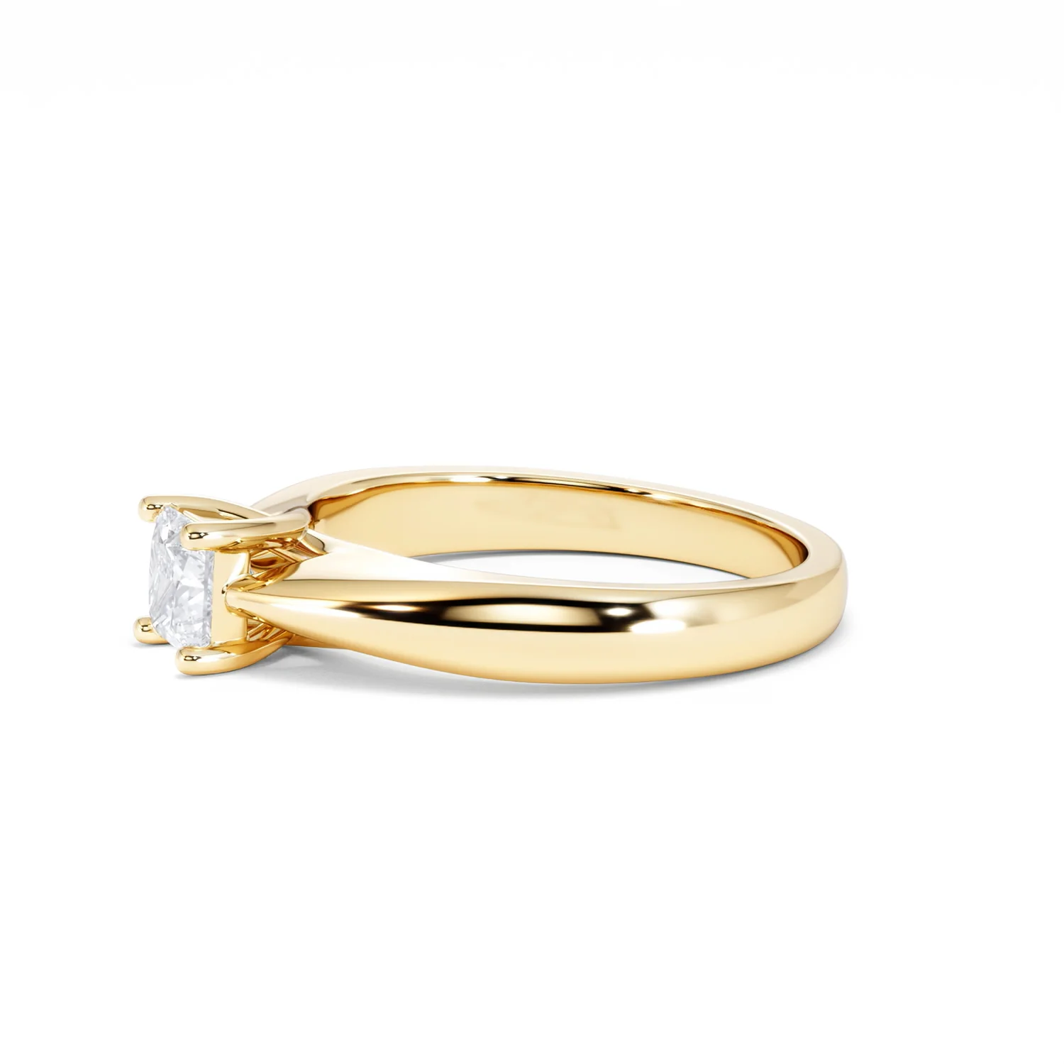 Naomi Princess Cut Lab Diamond Engagement Ring 0.50ct H/SI in 18k Gold Vermeil - Image 75