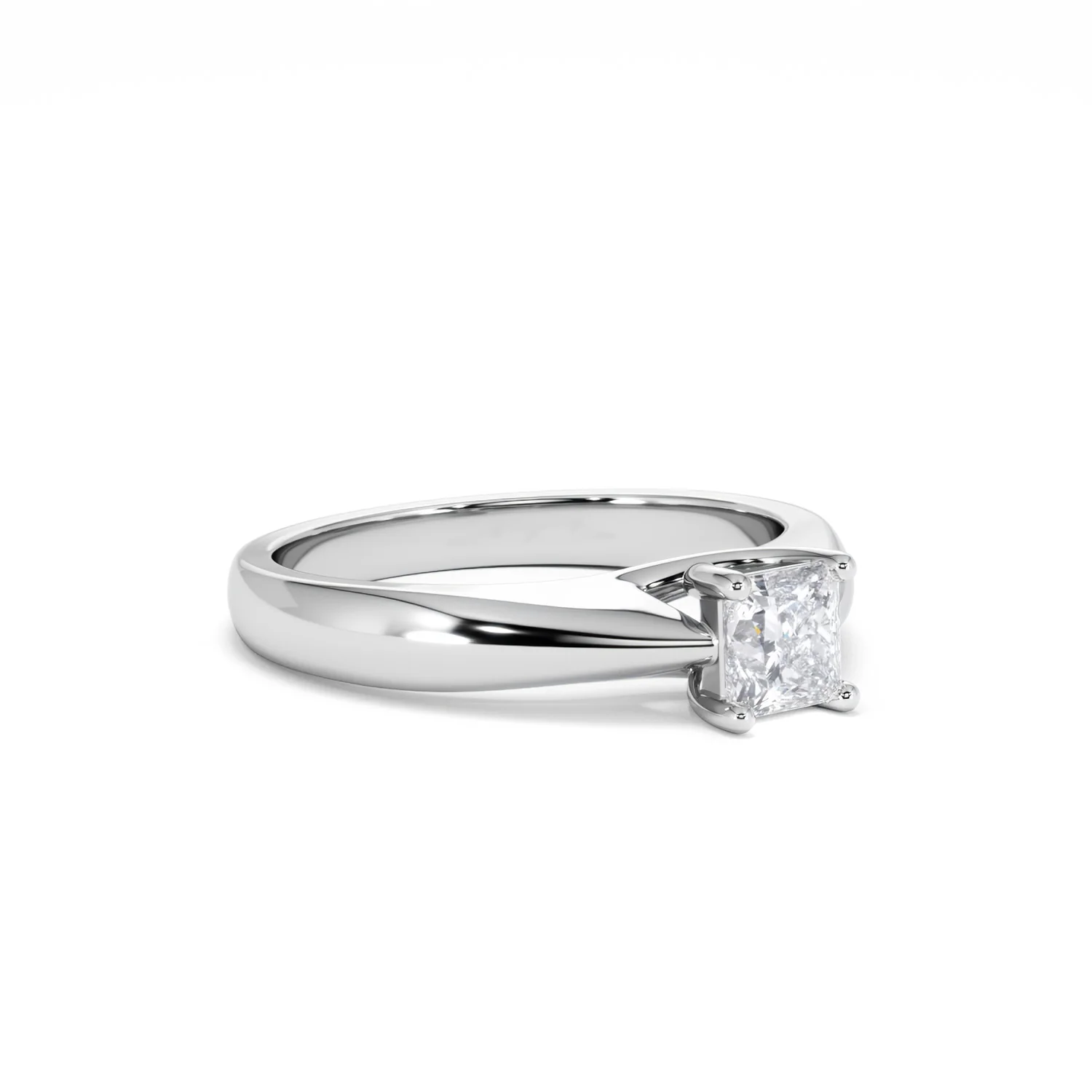 Naomi Princess Cut Lab Diamond Engagement Ring 0.50ct H/SI in 925 Silver - Image 18