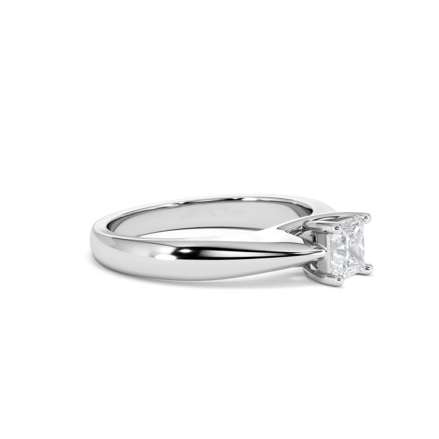 Naomi Princess Cut Lab Diamond Engagement Ring 0.50ct H/SI in 925 Silver - Image 22