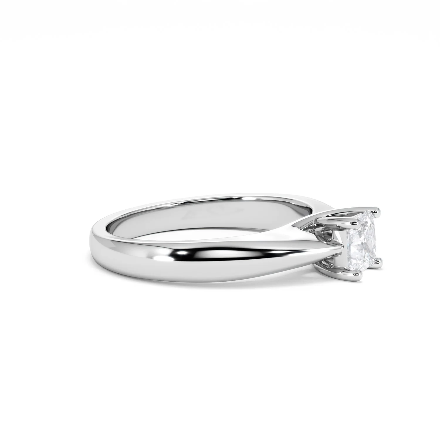 Naomi Princess Cut Lab Diamond Engagement Ring 0.50ct H/SI in 925 Silver - Image 24