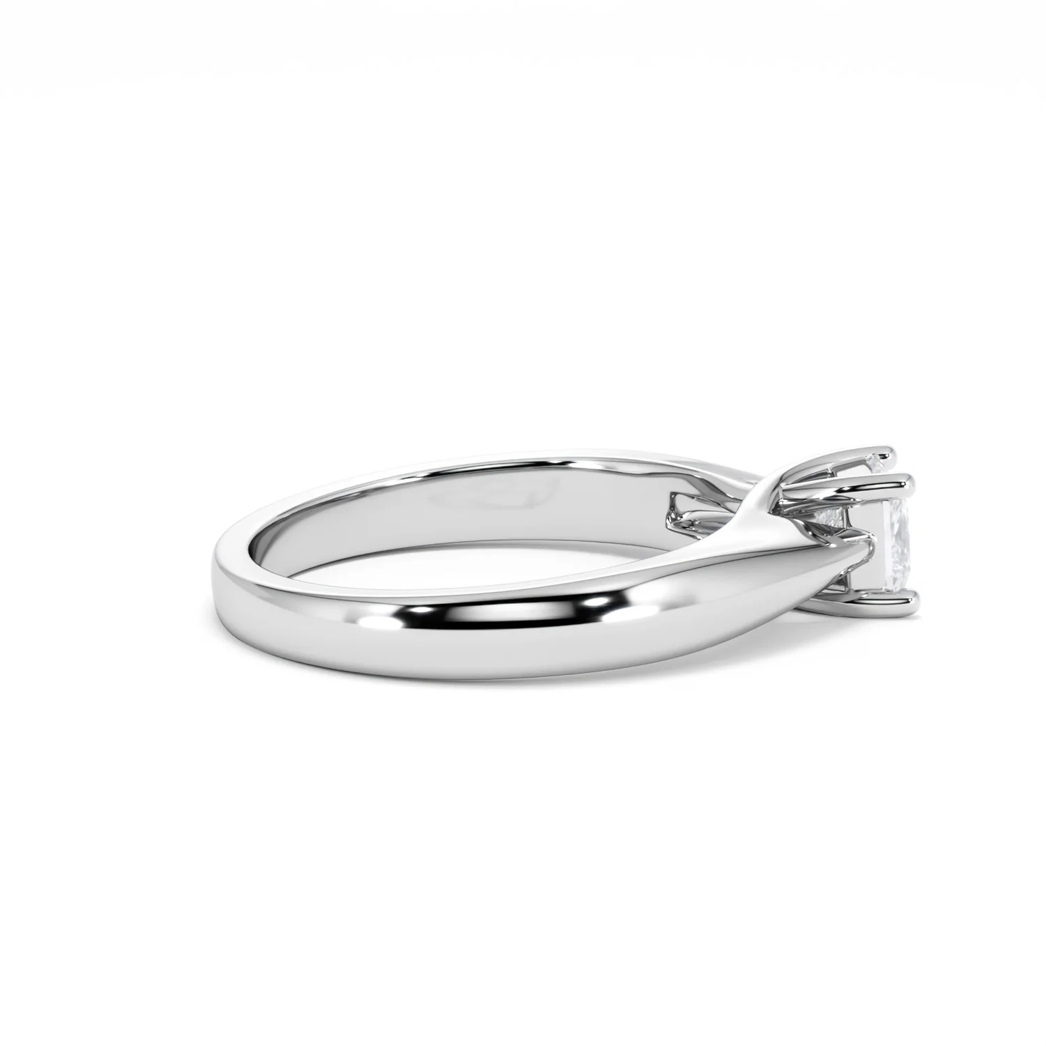 Naomi Princess Cut Lab Diamond Engagement Ring 0.50ct H/SI in 925 Silver - Image 31