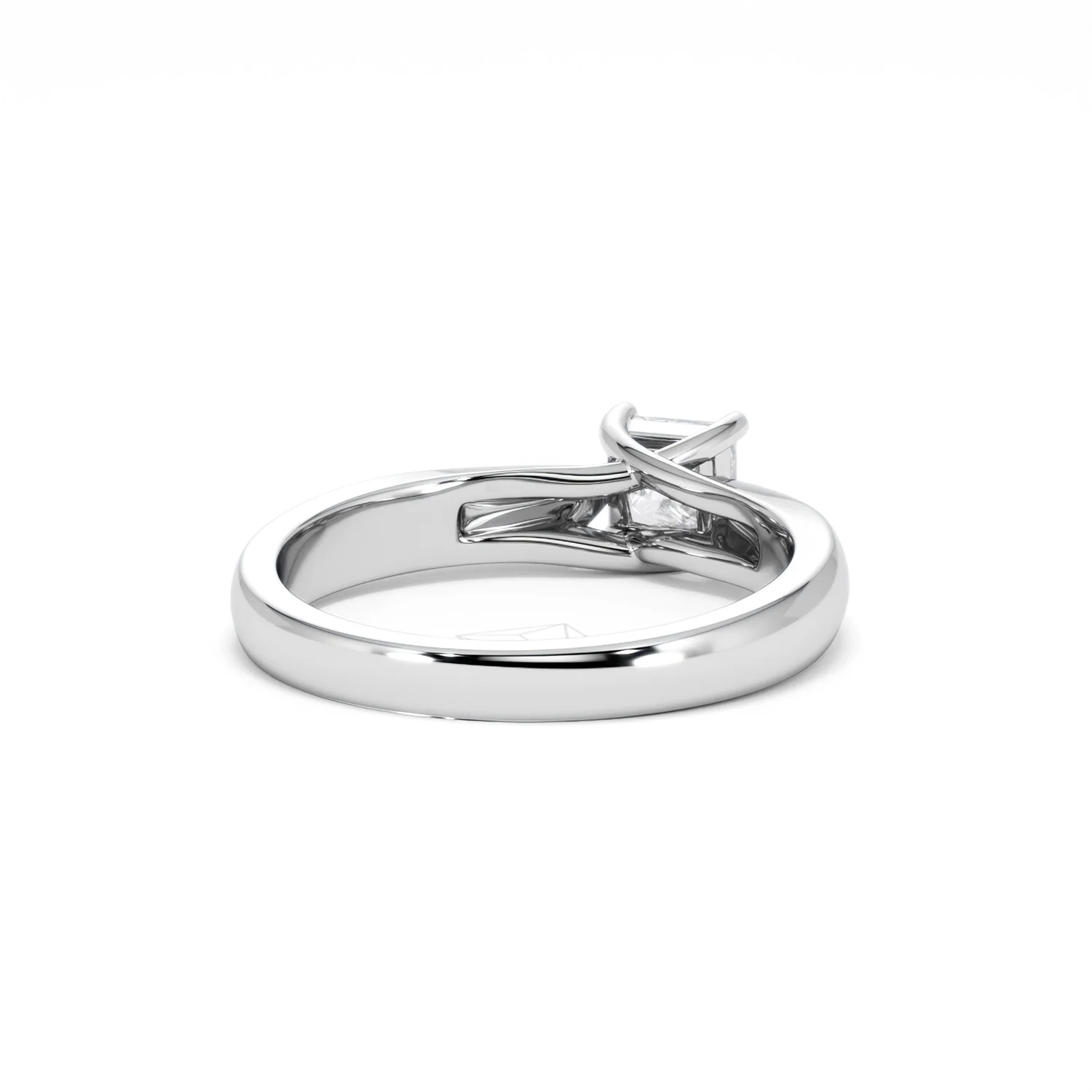 Naomi Princess Cut Lab Diamond Engagement Ring 0.50ct H/SI in 925 Silver - Image 45