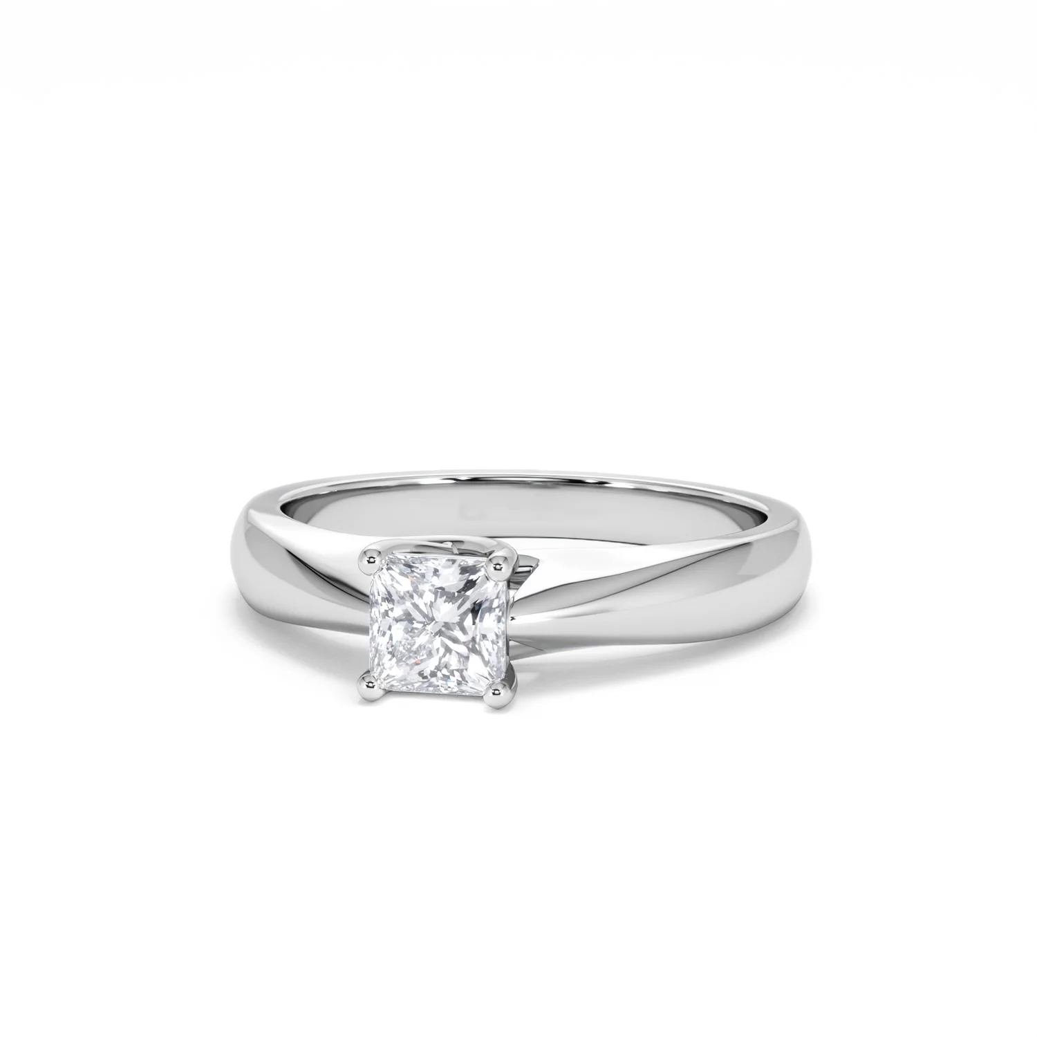 Naomi Princess Cut Lab Diamond Engagement Ring 0.50ct H/SI in 925 Silver - Image 87