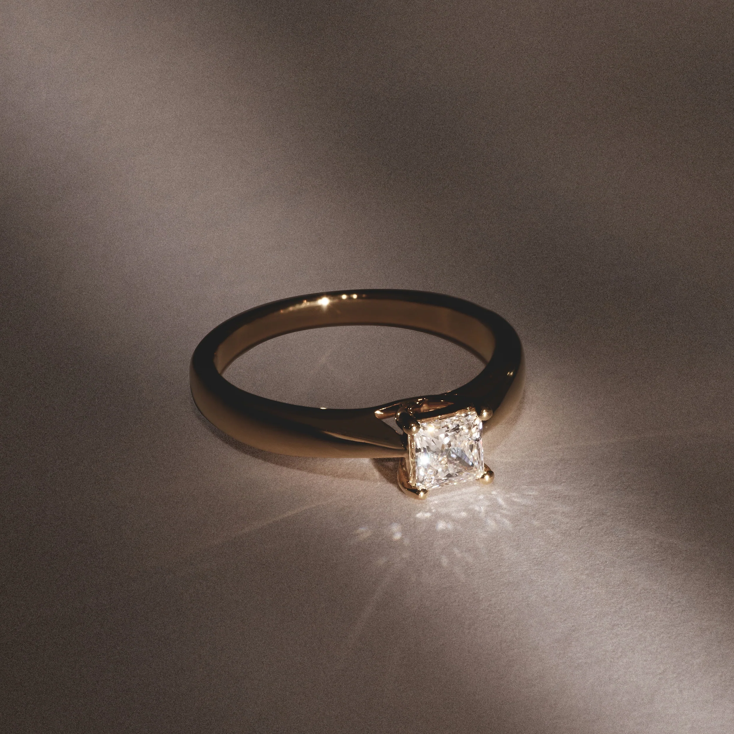 Naomi Princess Cut Lab Diamond Engagement Ring 0.50ct H/SI in 9k Gold - Image 8