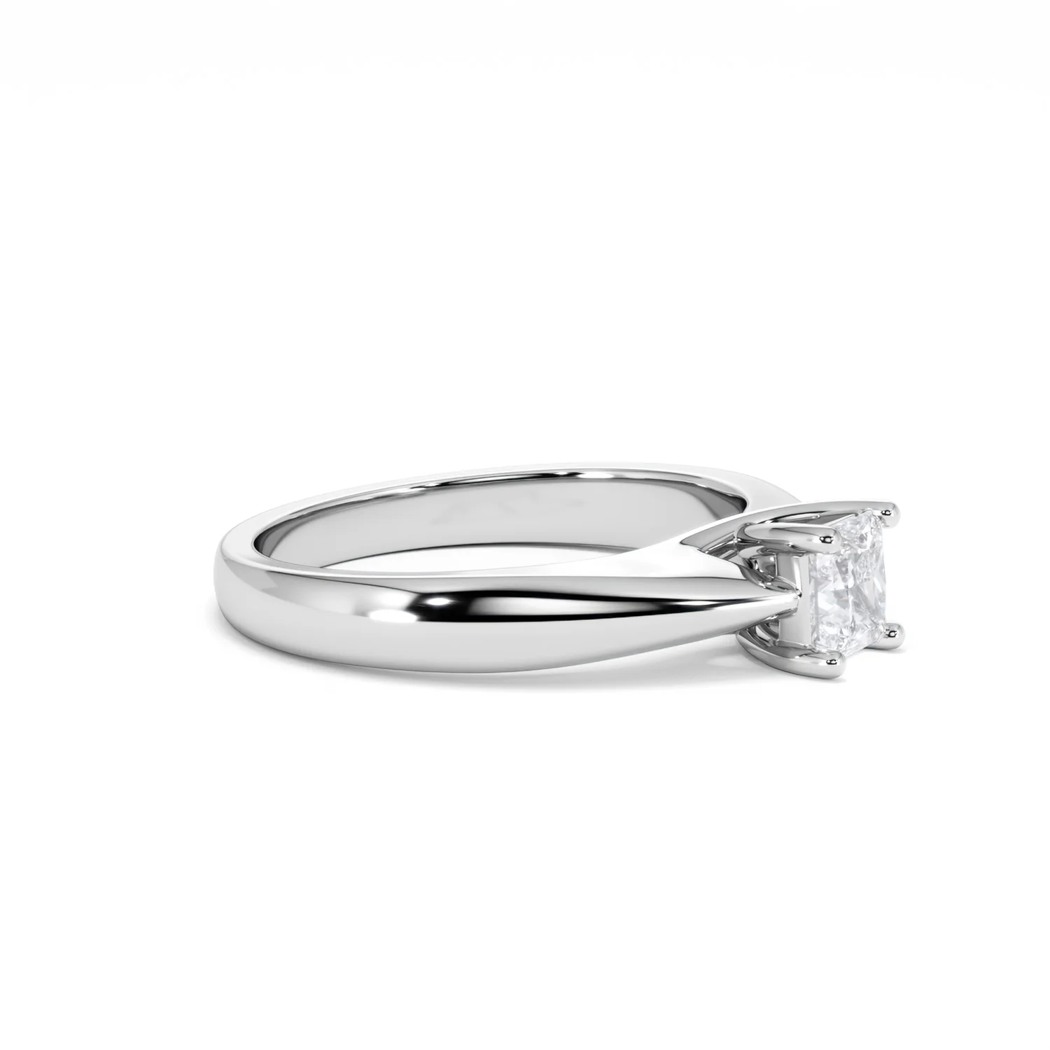 Naomi Princess Cut Lab Diamond Engagement Ring 0.50ct H/SI in 9k White Gold - Image 23
