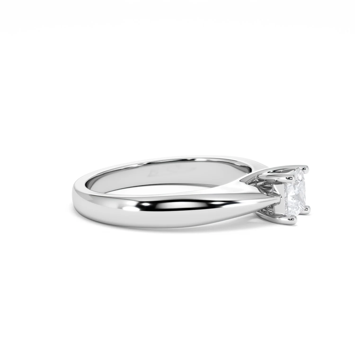 Naomi Princess Cut Lab Diamond Engagement Ring 0.50ct H/SI in 9k White Gold - Image 25