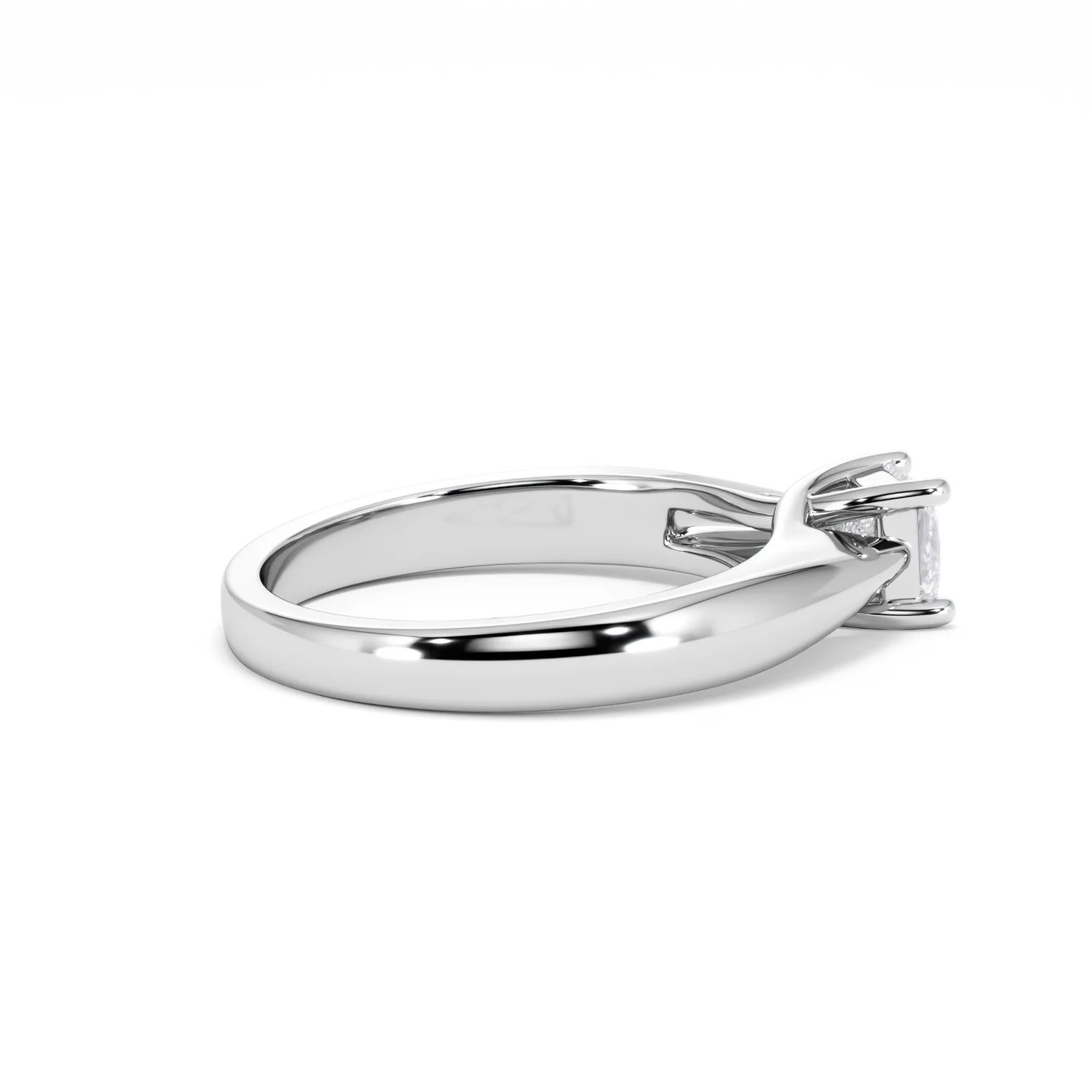 Naomi Princess Cut Lab Diamond Engagement Ring 0.50ct H/SI in 9k White Gold - Image 33