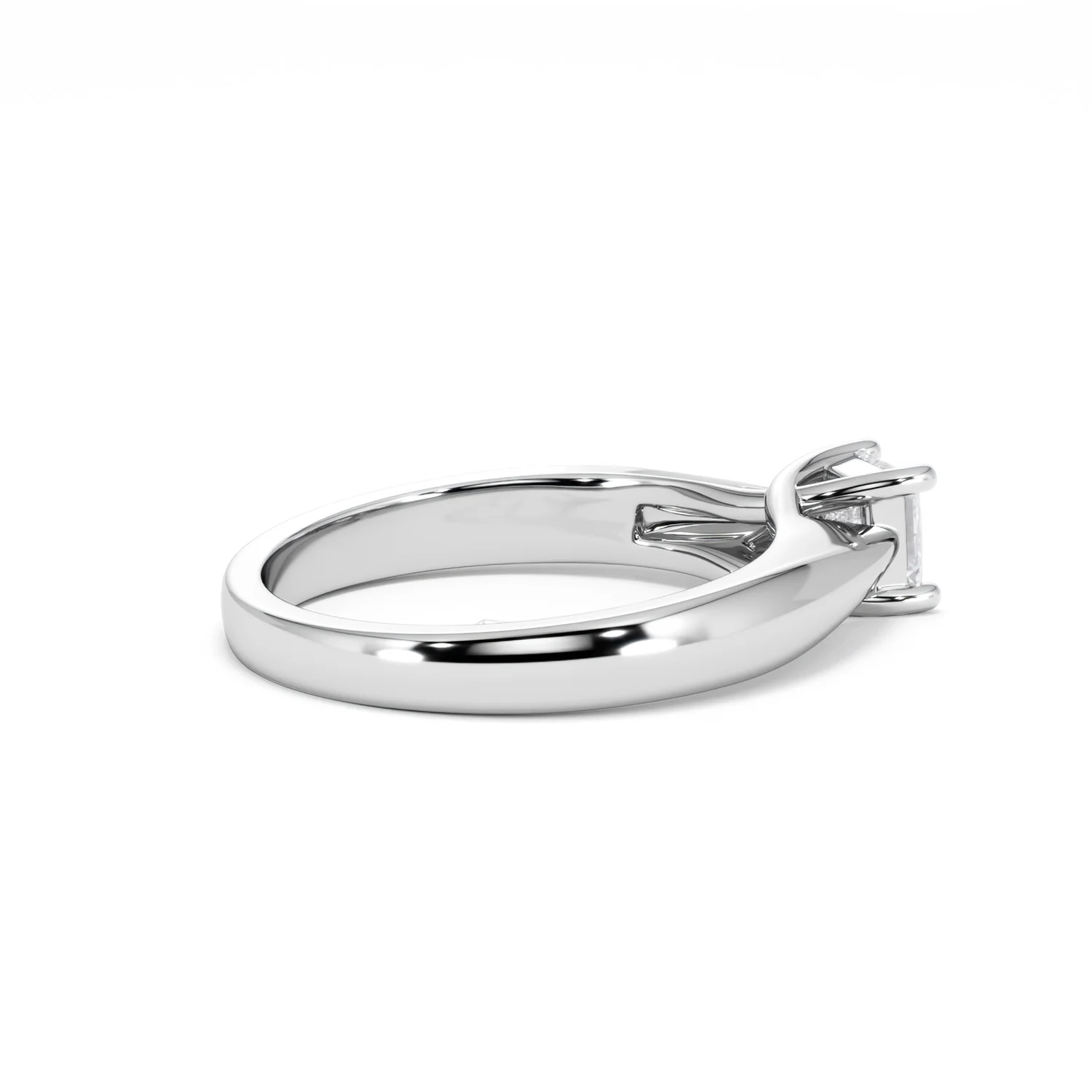 Naomi Princess Cut Lab Diamond Engagement Ring 0.50ct H/SI in 9k White Gold - Image 35
