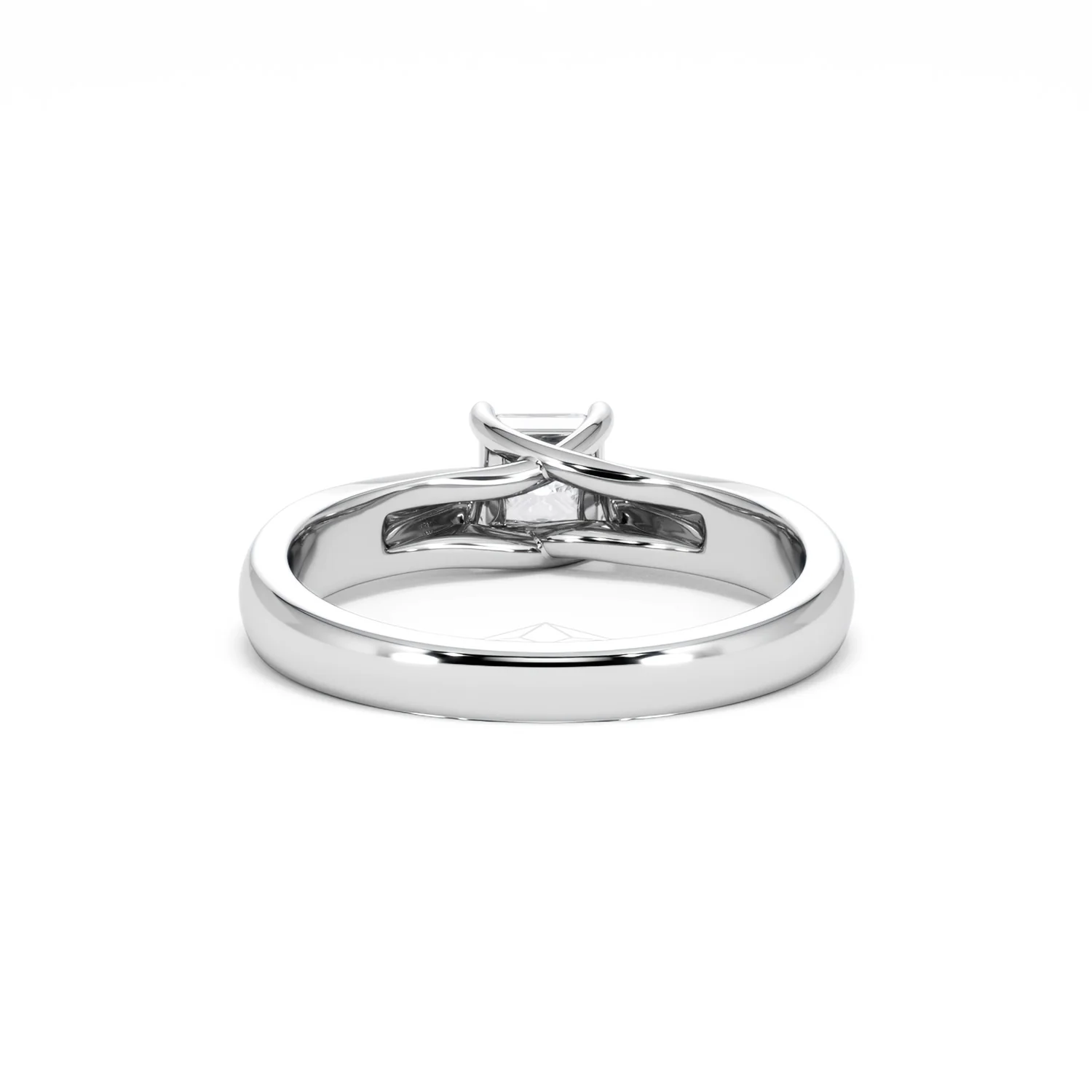 Naomi Princess Cut Lab Diamond Engagement Ring 0.50ct H/SI in 9k White Gold - Image 50