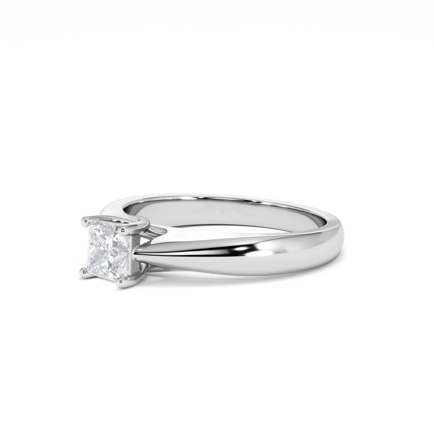 Naomi Princess Cut Lab Diamond Engagement Ring 0.50ct H/SI in 9k White Gold - Image 80