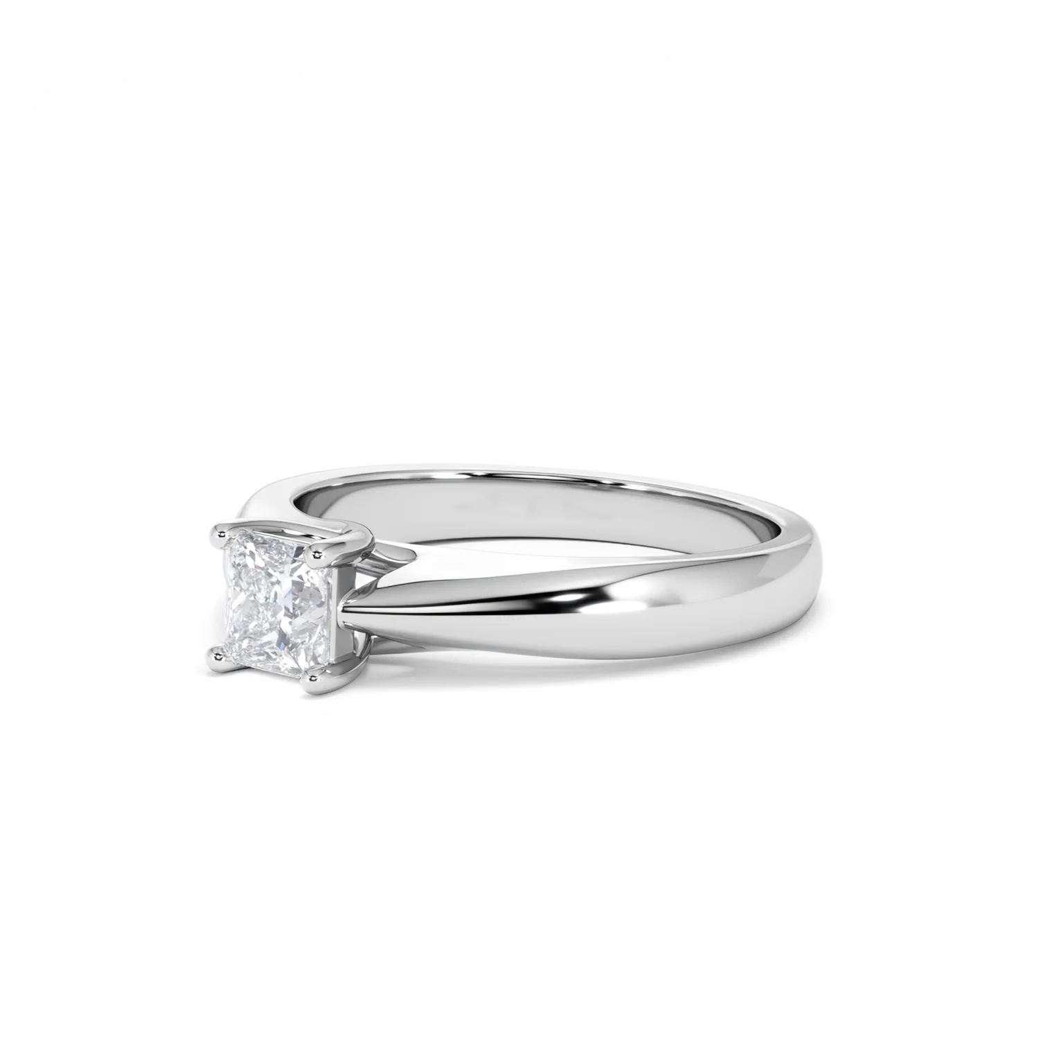 Naomi Princess Cut Lab Diamond Engagement Ring 0.50ct H/SI in 9k White Gold - Image 81