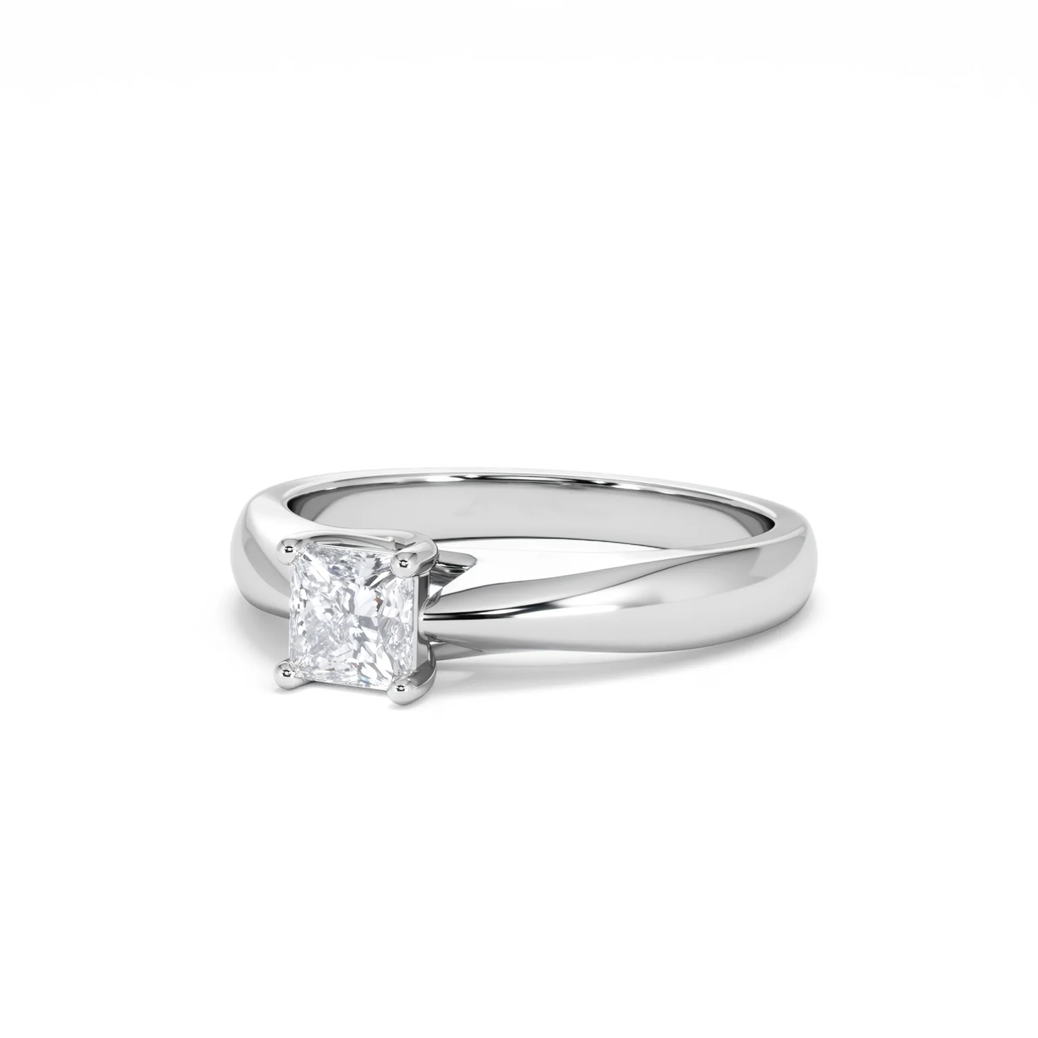 Naomi Princess Cut Lab Diamond Engagement Ring 0.50ct H/SI in 9k White Gold - Image 84