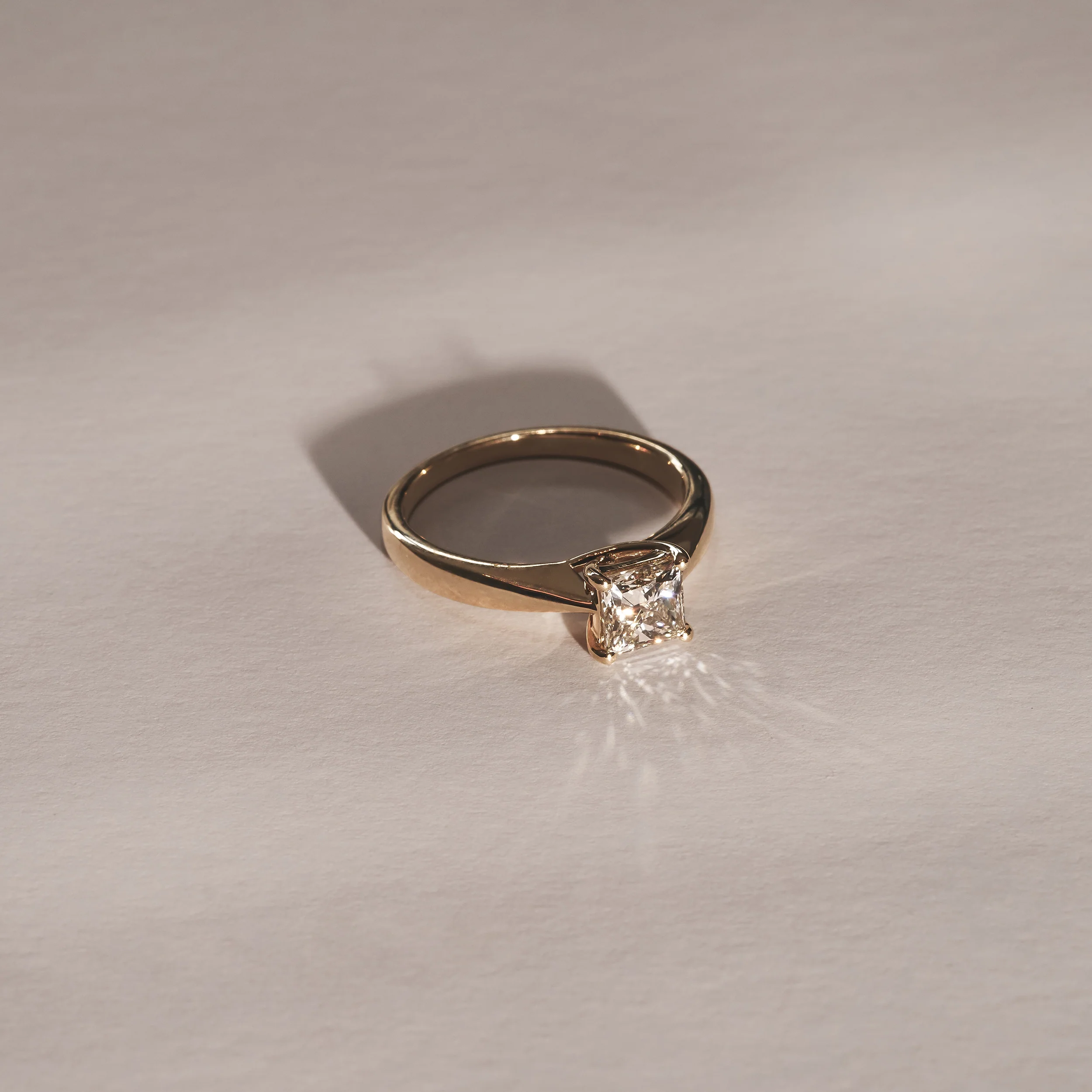 Naomi Princess Cut Lab Diamond Engagement Ring 1.00ct H/SI in 9k Gold - Image 6