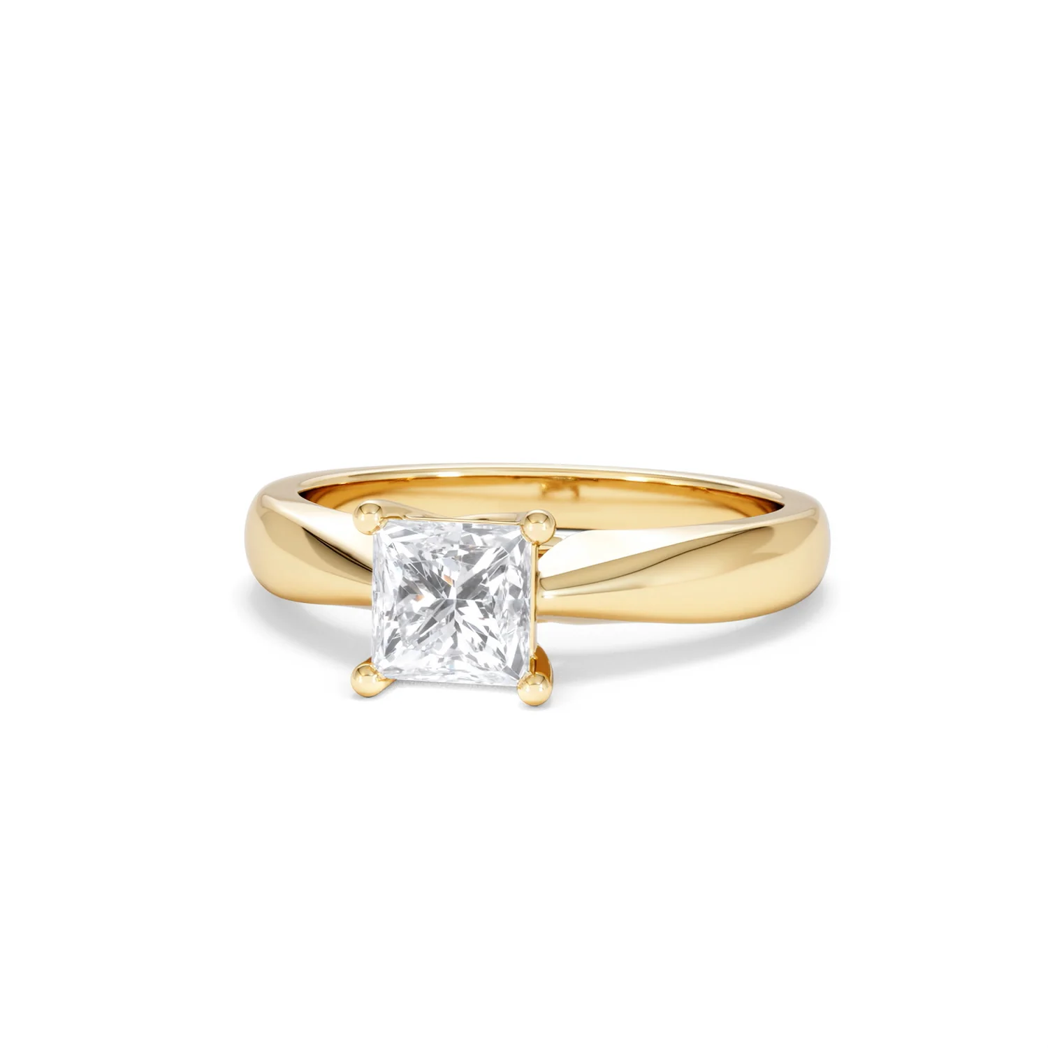Naomi Princess Cut Lab Diamond Engagement Ring 1.00ct H/SI in 9k Gold - Image 87