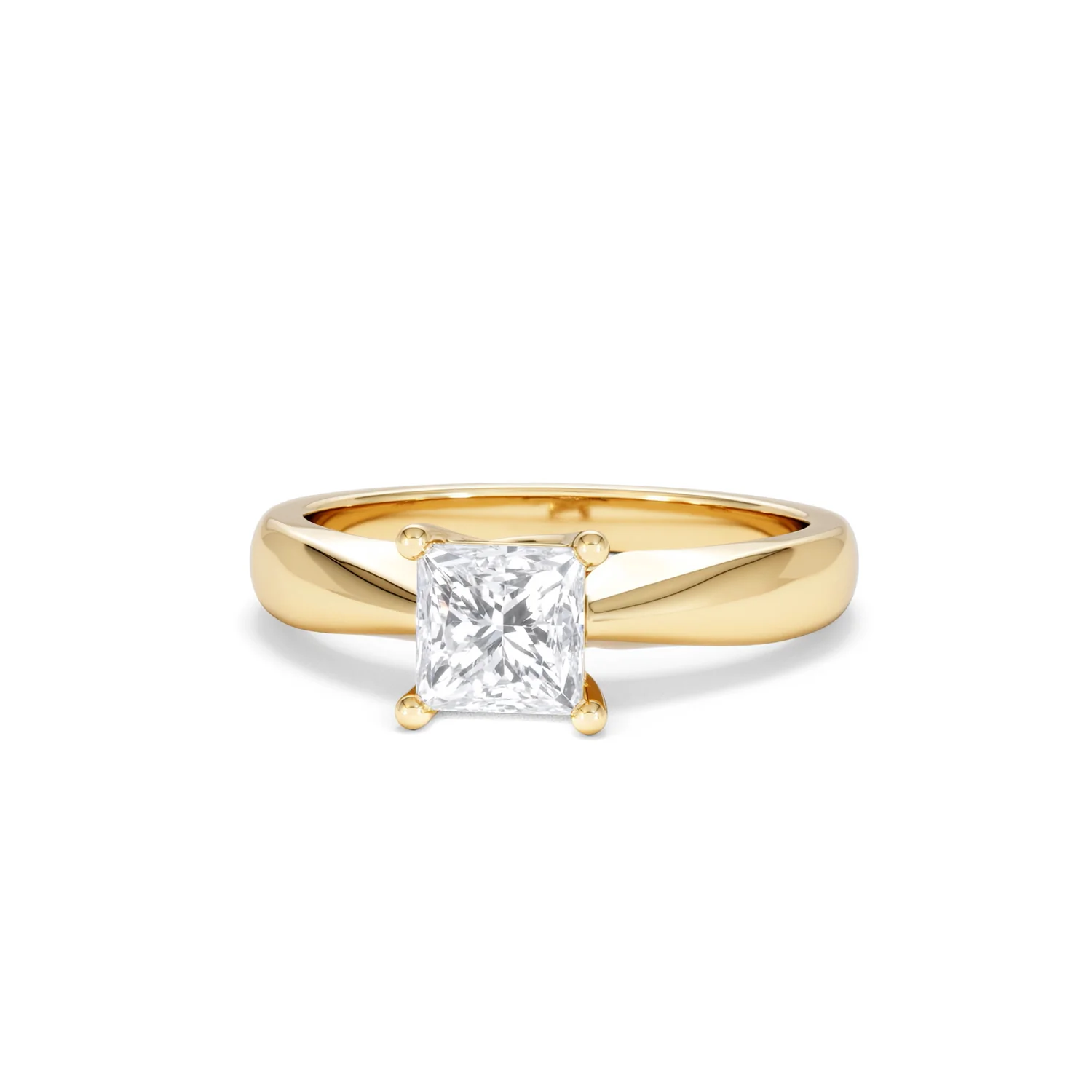 Naomi Princess Cut Lab Diamond Engagement Ring 1.00ct H/SI in 9k Gold - Image 88