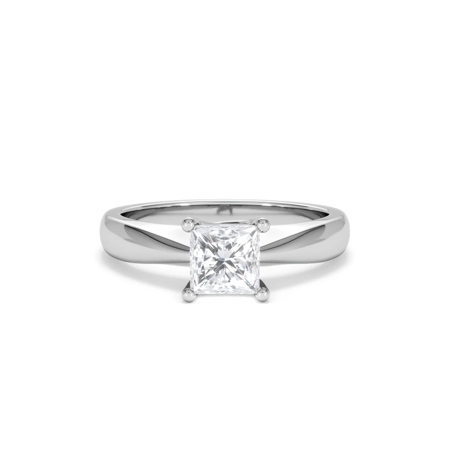 Naomi Princess Cut Lab Diamond Engagement Ring 1.00ct H/SI in 9k White Gold - Image 10