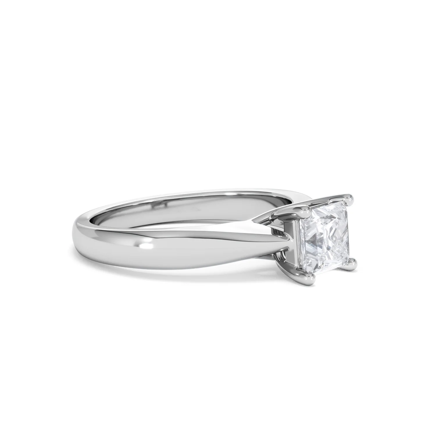 Naomi Princess Cut Lab Diamond Engagement Ring 1.00ct H/SI in 9k White Gold - Image 21