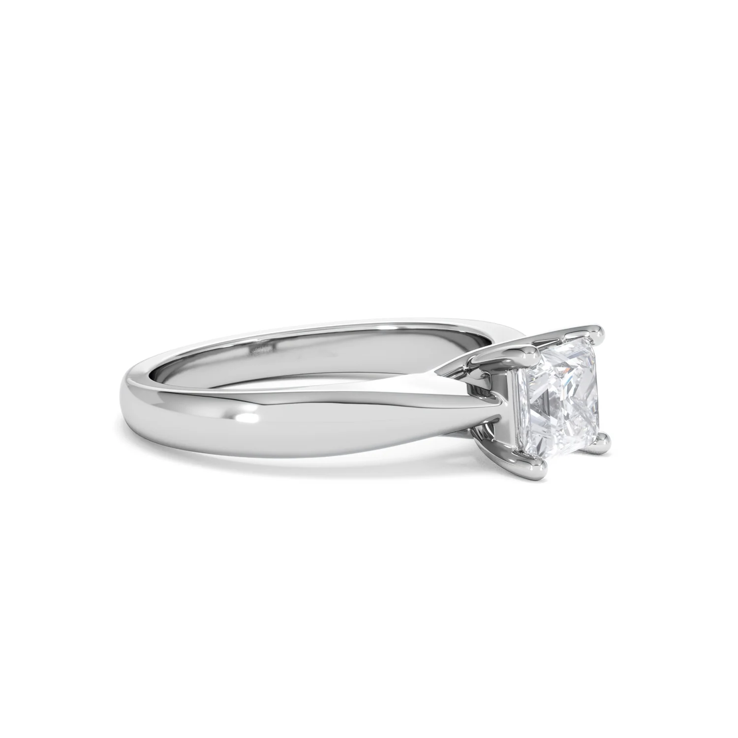 Naomi Princess Cut Lab Diamond Engagement Ring 1.00ct H/SI in 9k White Gold - Image 22