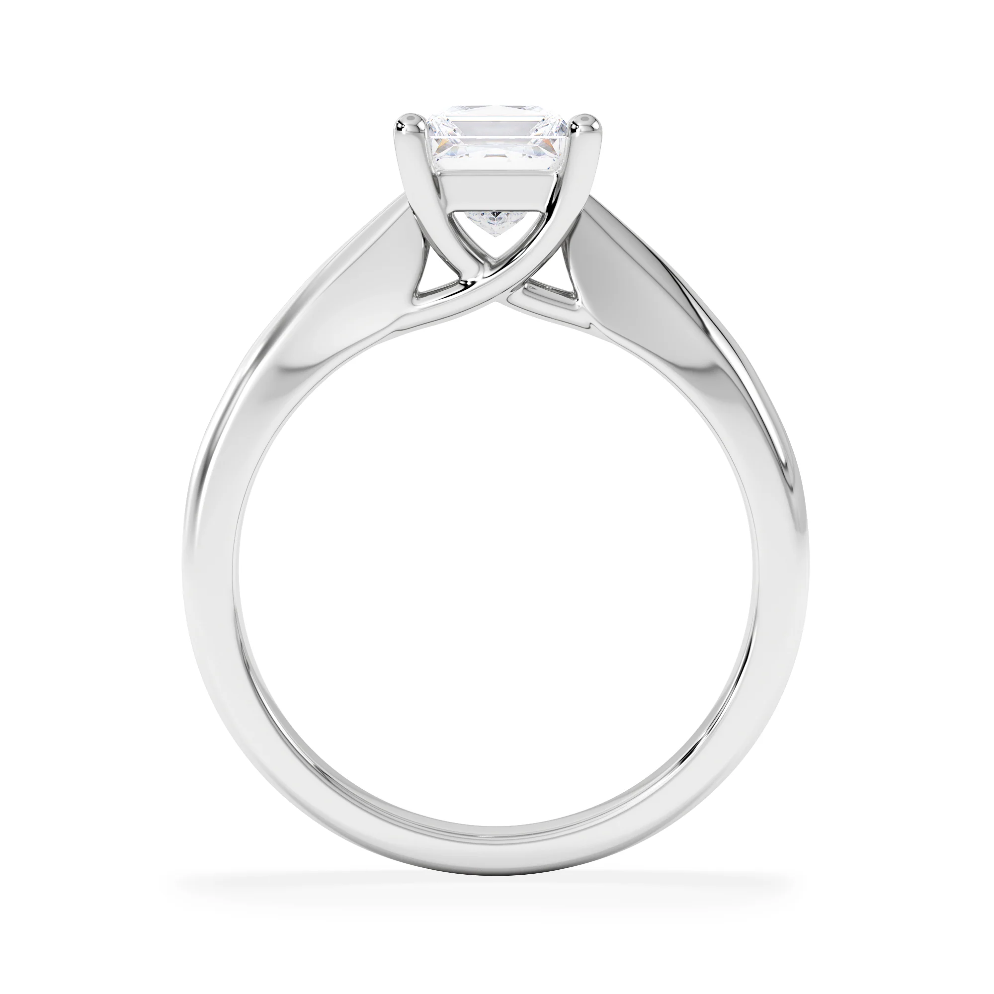 Naomi Princess Cut Lab Diamond Engagement Ring 1.00ct H/SI in 9k White Gold - Image 3