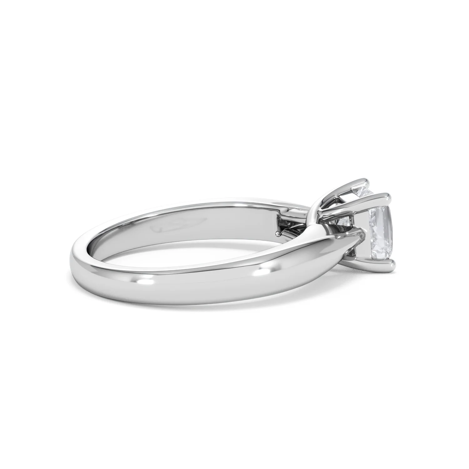 Naomi Princess Cut Lab Diamond Engagement Ring 1.00ct H/SI in 9k White Gold - Image 33