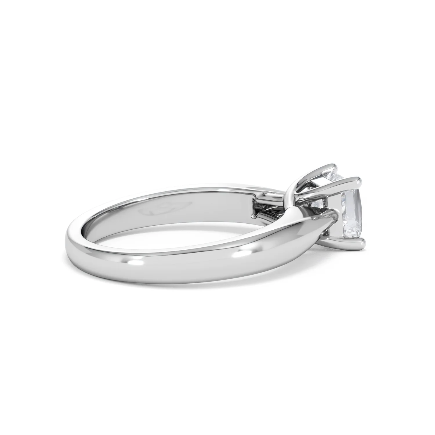 Naomi Princess Cut Lab Diamond Engagement Ring 1.00ct H/SI in 9k White Gold - Image 34