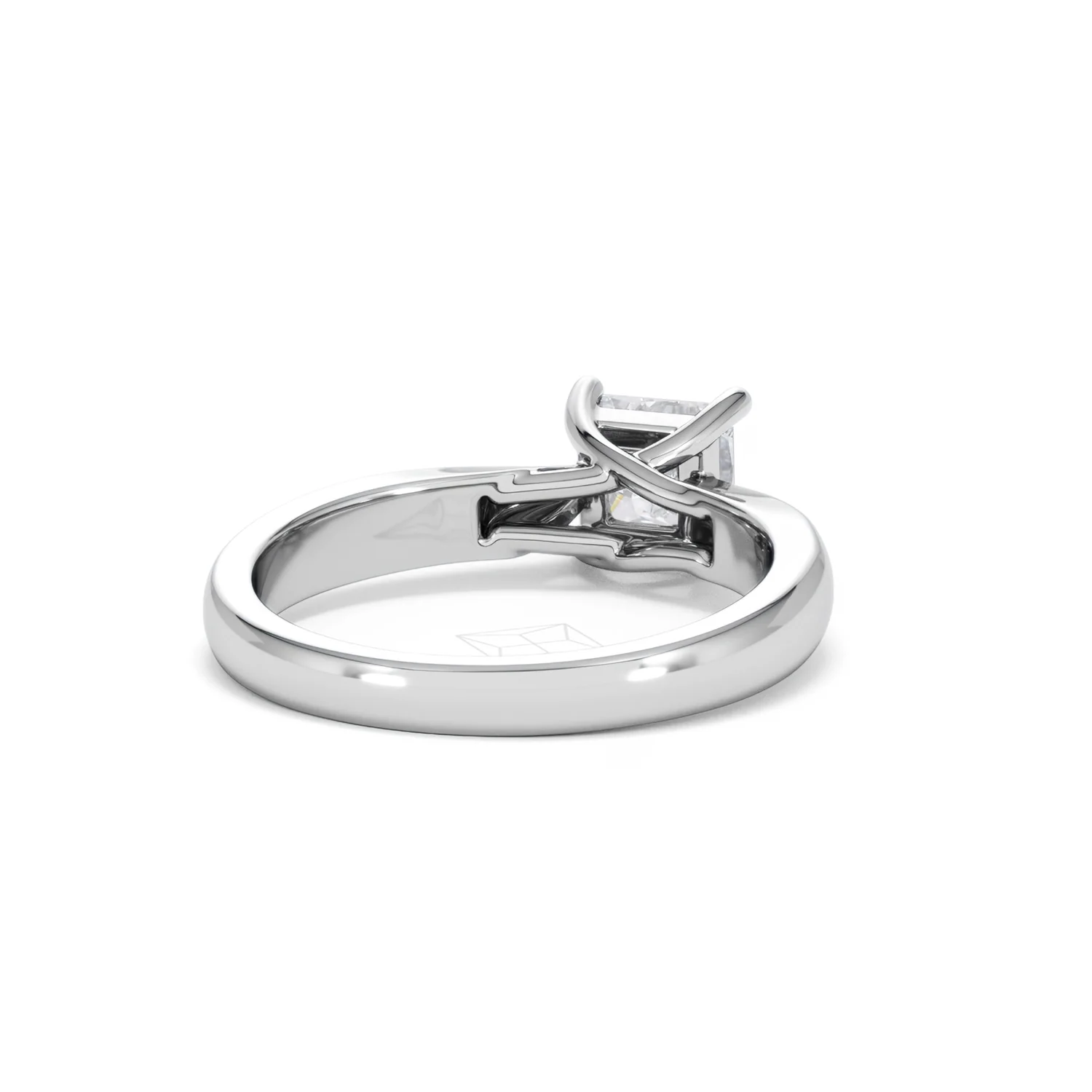 Naomi Princess Cut Lab Diamond Engagement Ring 1.00ct H/SI in 9k White Gold - Image 45