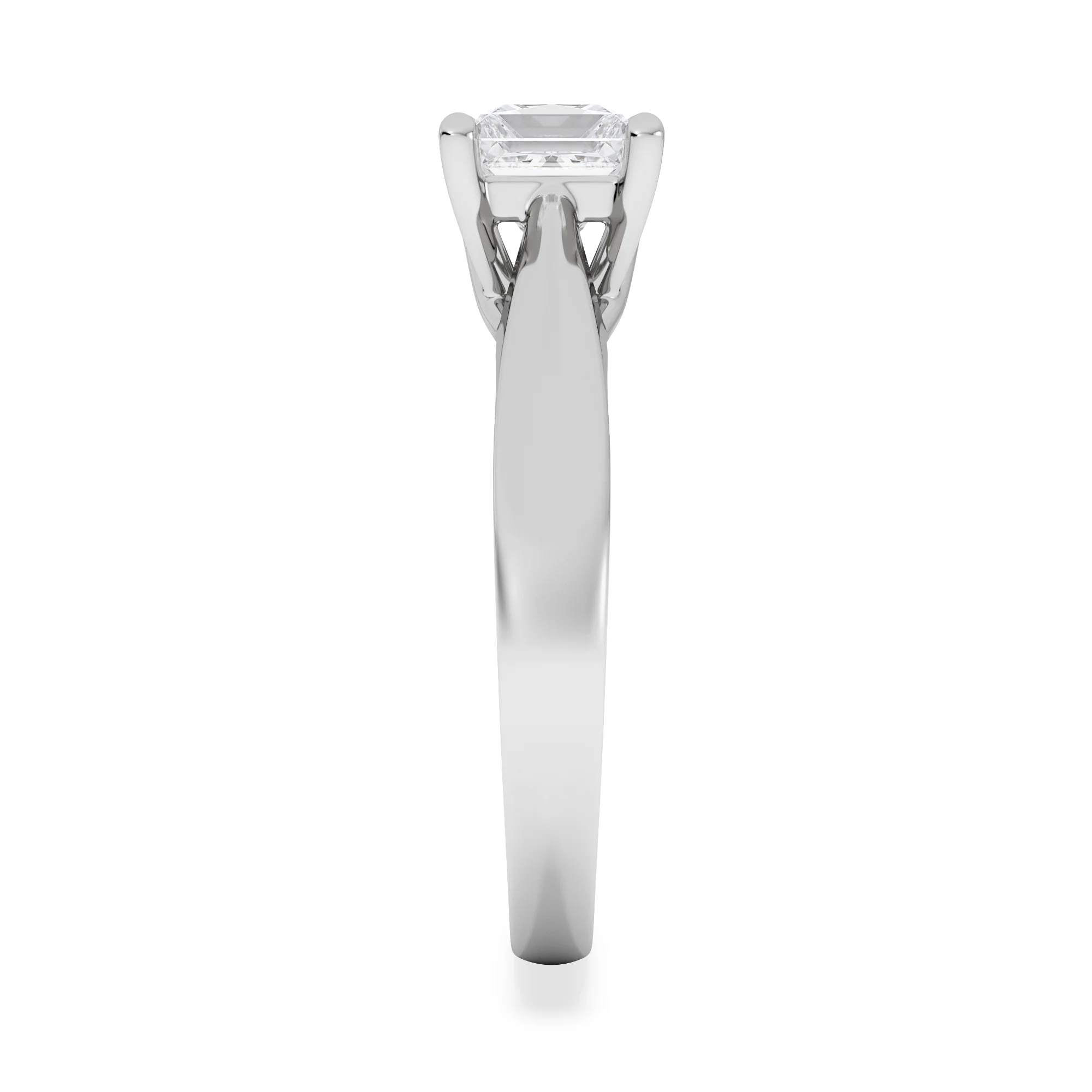 Naomi Princess Cut Lab Diamond Engagement Ring 1.00ct H/SI in 9k White Gold - Image 5