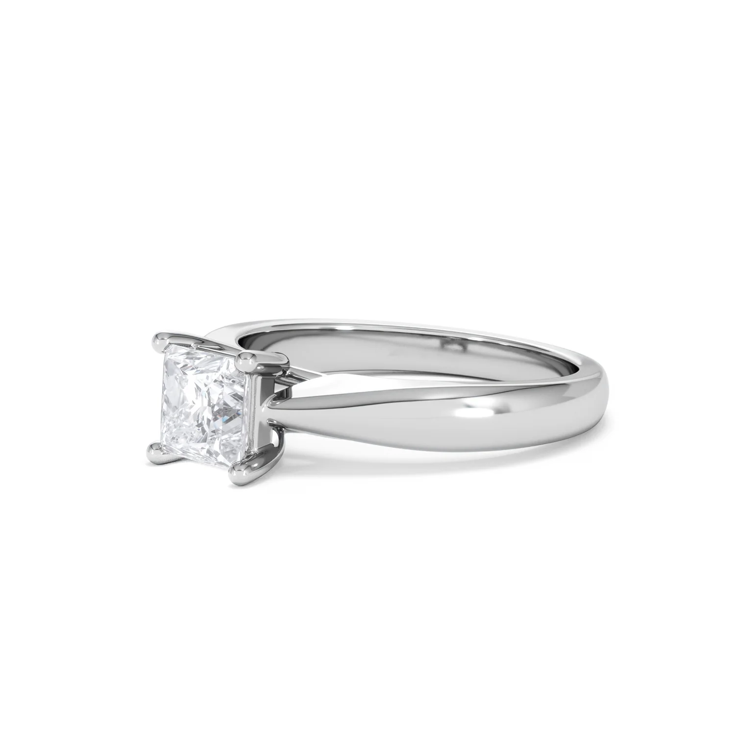 Naomi Princess Cut Lab Diamond Engagement Ring 1.00ct H/SI in 9k White Gold - Image 80