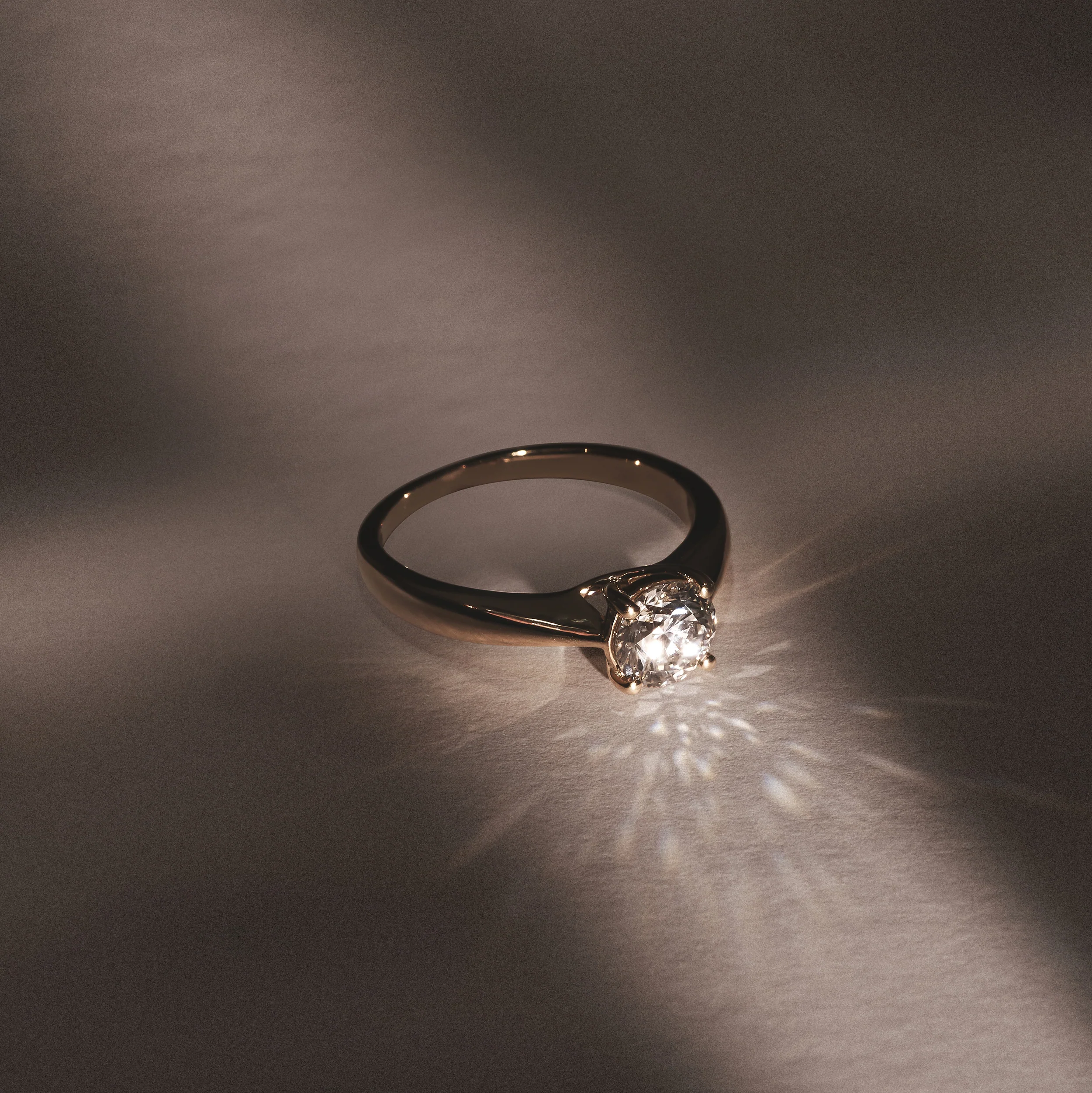 Naomi Round Cut Lab Diamond Engagement Ring 1.00ct H/SI in 9k Gold - Image 7