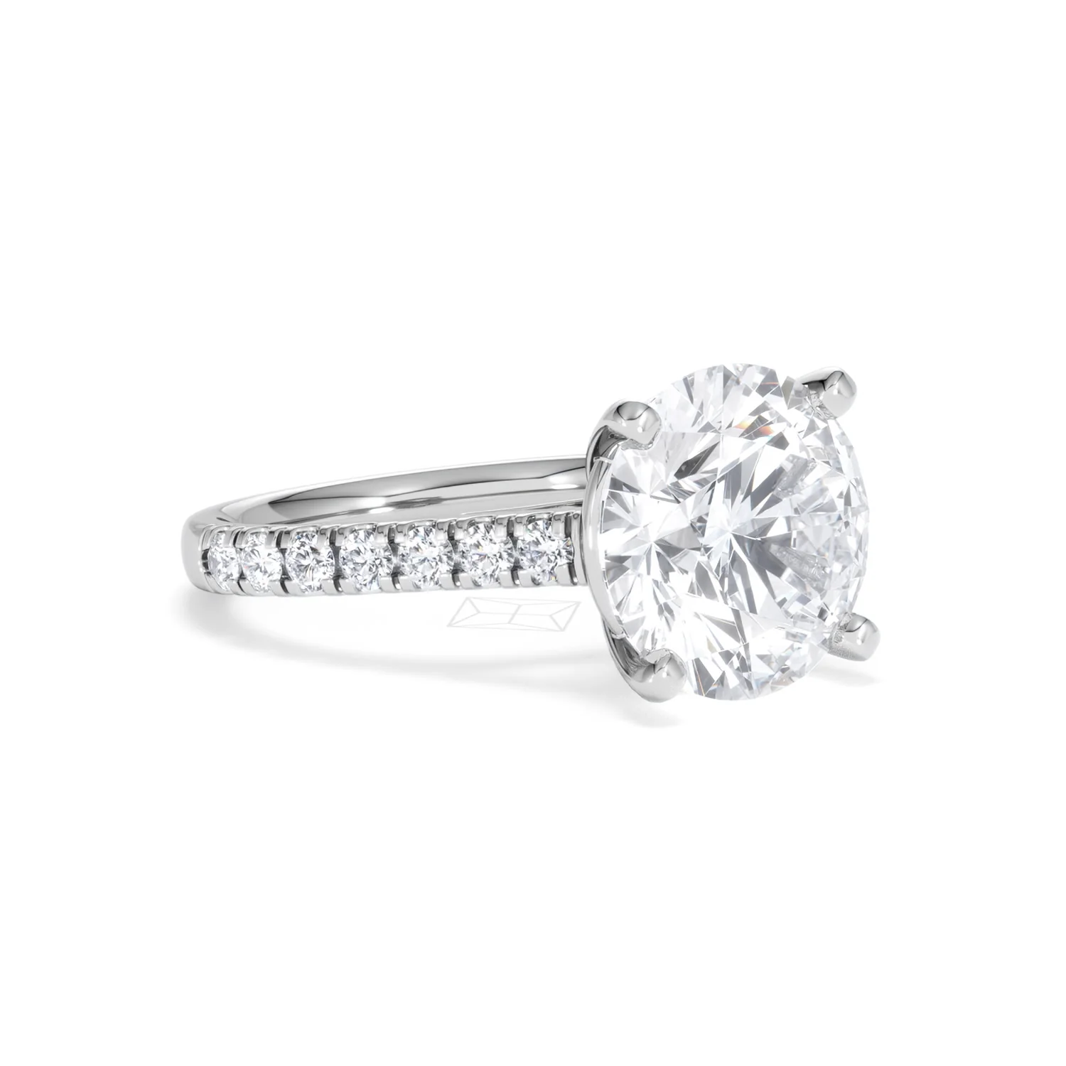 Natalia 5.65ct Lab Diamond Round Cut Engagement Ring in 18K White Gold G/VS1 - Image 17