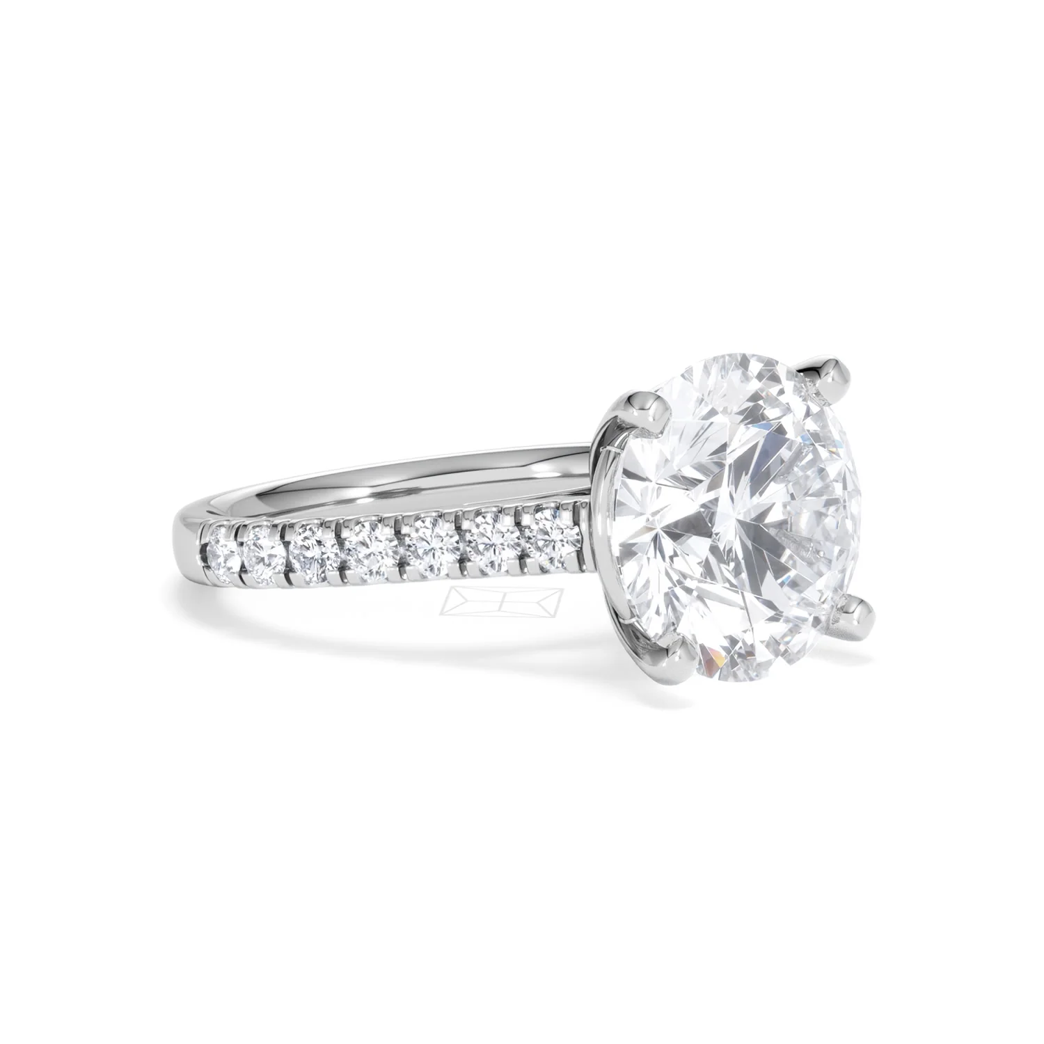 Natalia 5.65ct Lab Diamond Round Cut Engagement Ring in 18K White Gold G/VS1 - Image 18