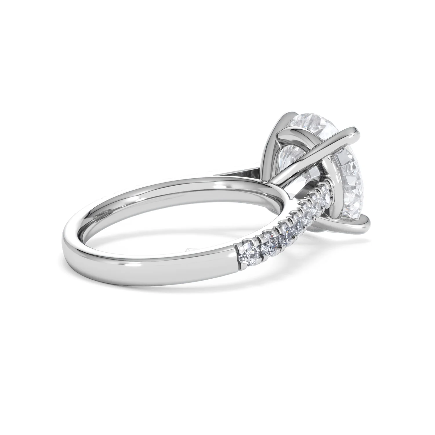 Natalia 5.65ct Lab Diamond Round Cut Engagement Ring in 18K White Gold G/VS1 - Image 37
