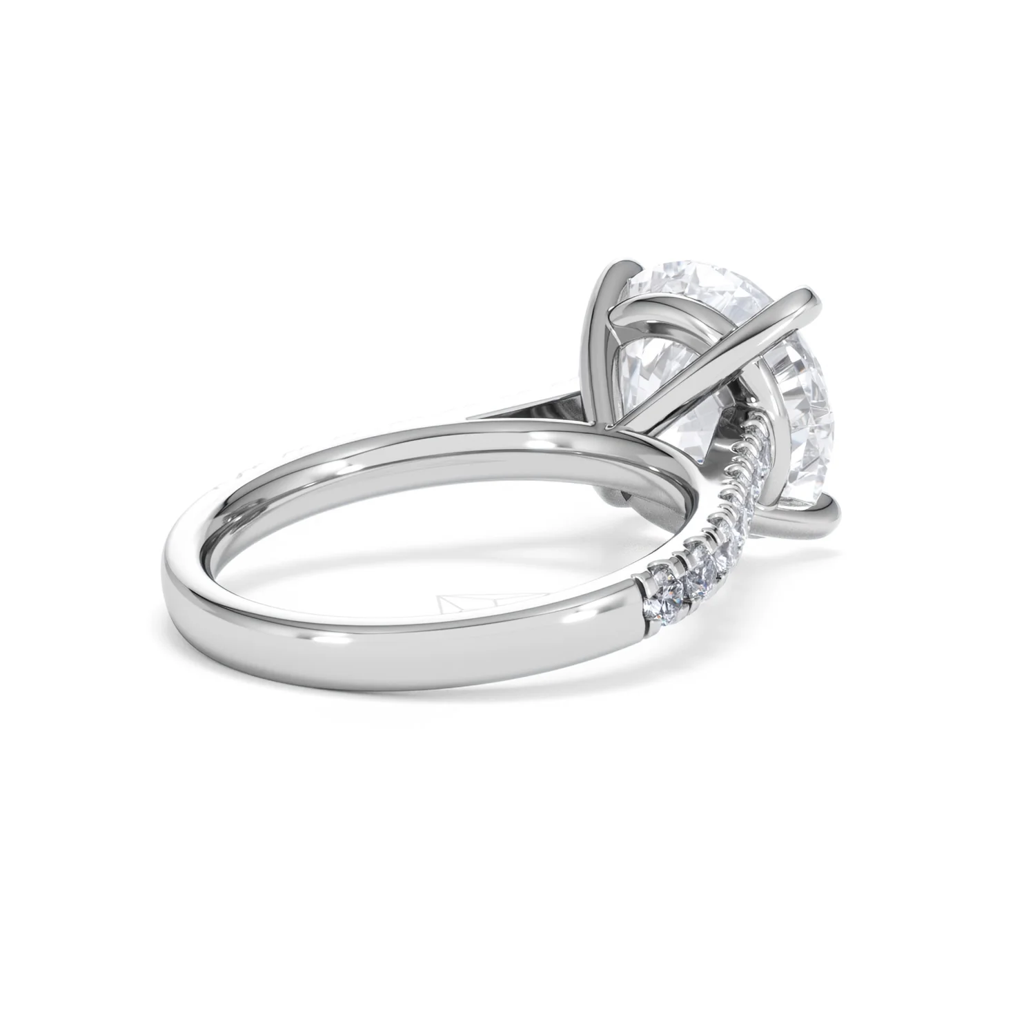 Natalia 5.65ct Lab Diamond Round Cut Engagement Ring in 18K White Gold G/VS1 - Image 40