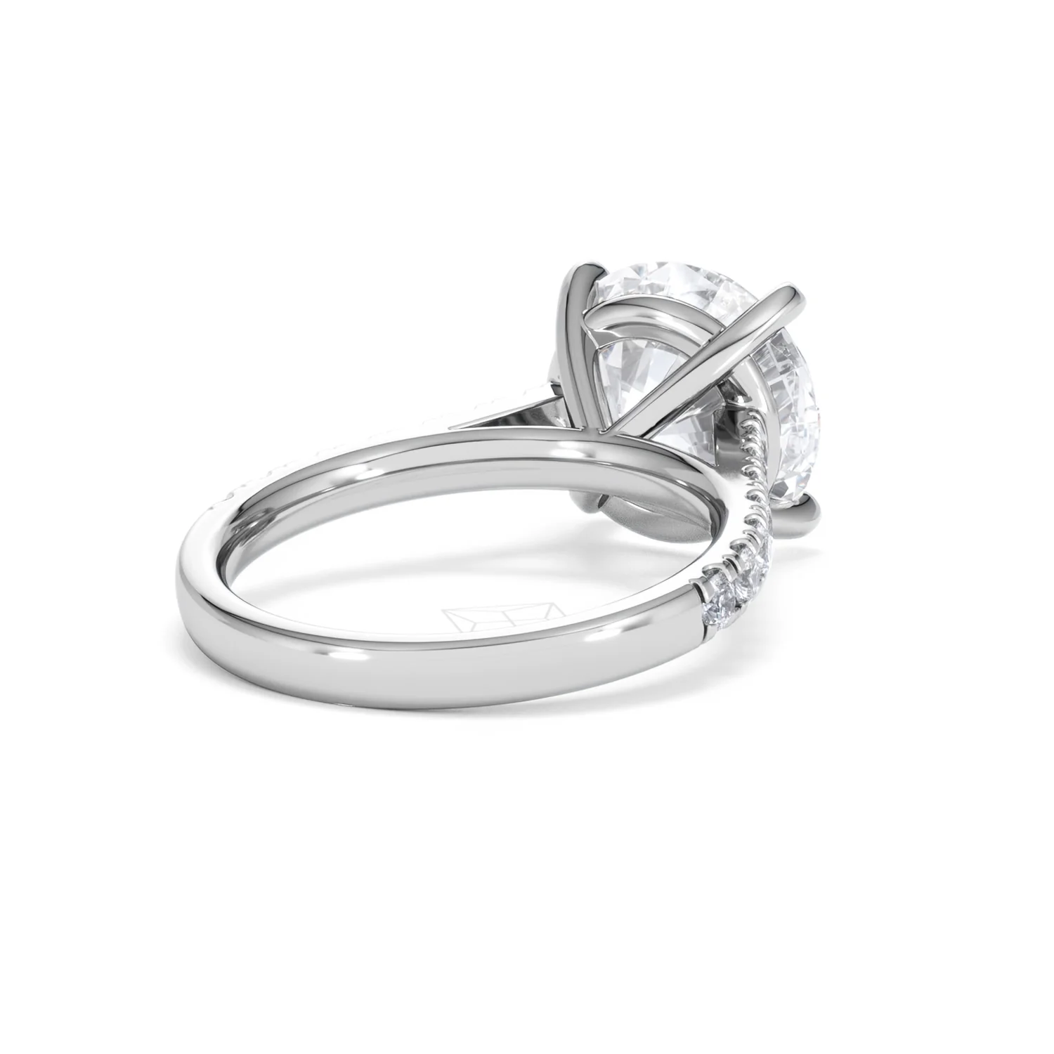 Natalia 5.65ct Lab Diamond Round Cut Engagement Ring in 18K White Gold G/VS1 - Image 42
