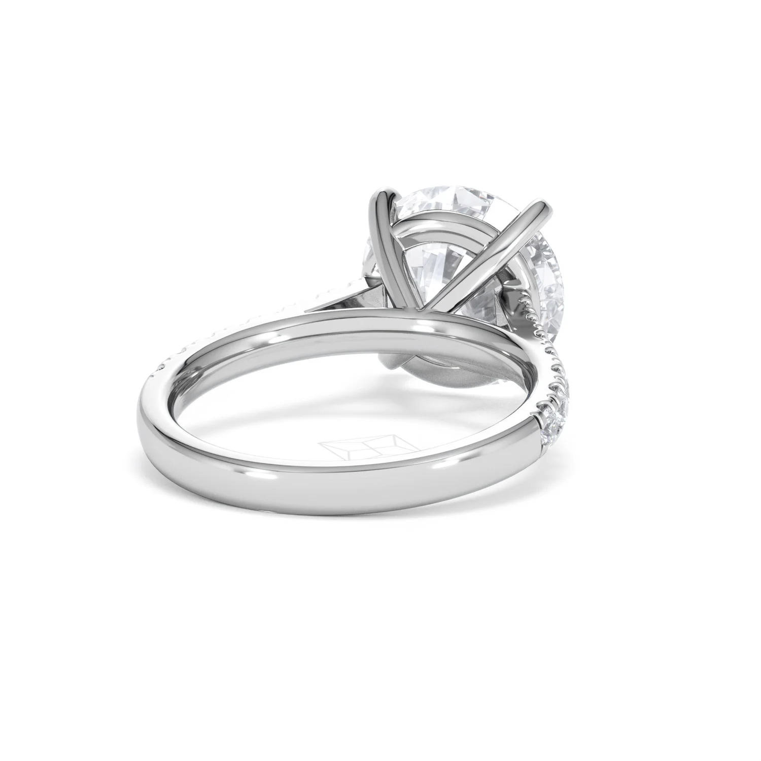 Natalia 5.65ct Lab Diamond Round Cut Engagement Ring in 18K White Gold G/VS1 - Image 44
