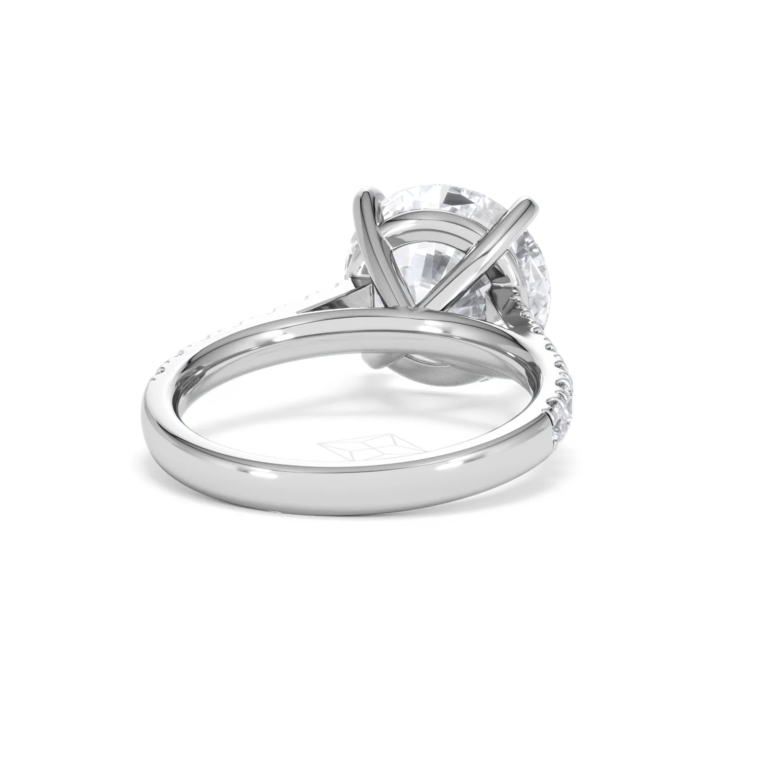 Natalia 5.65ct Lab Diamond Round Cut Engagement Ring in 18K White Gold G/VS1 - Image 45