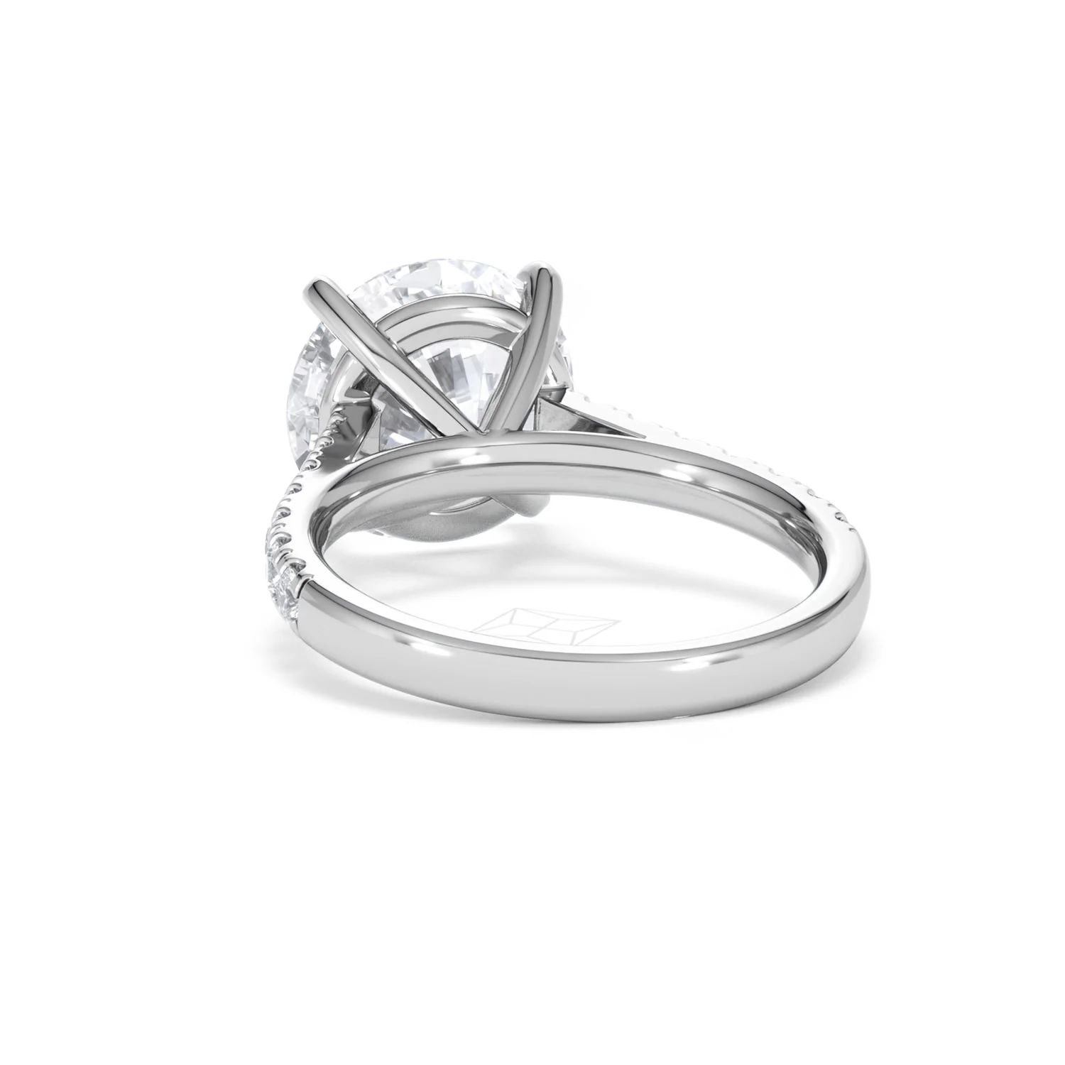 Natalia 5.65ct Lab Diamond Round Cut Engagement Ring in 18K White Gold G/VS1 - Image 53