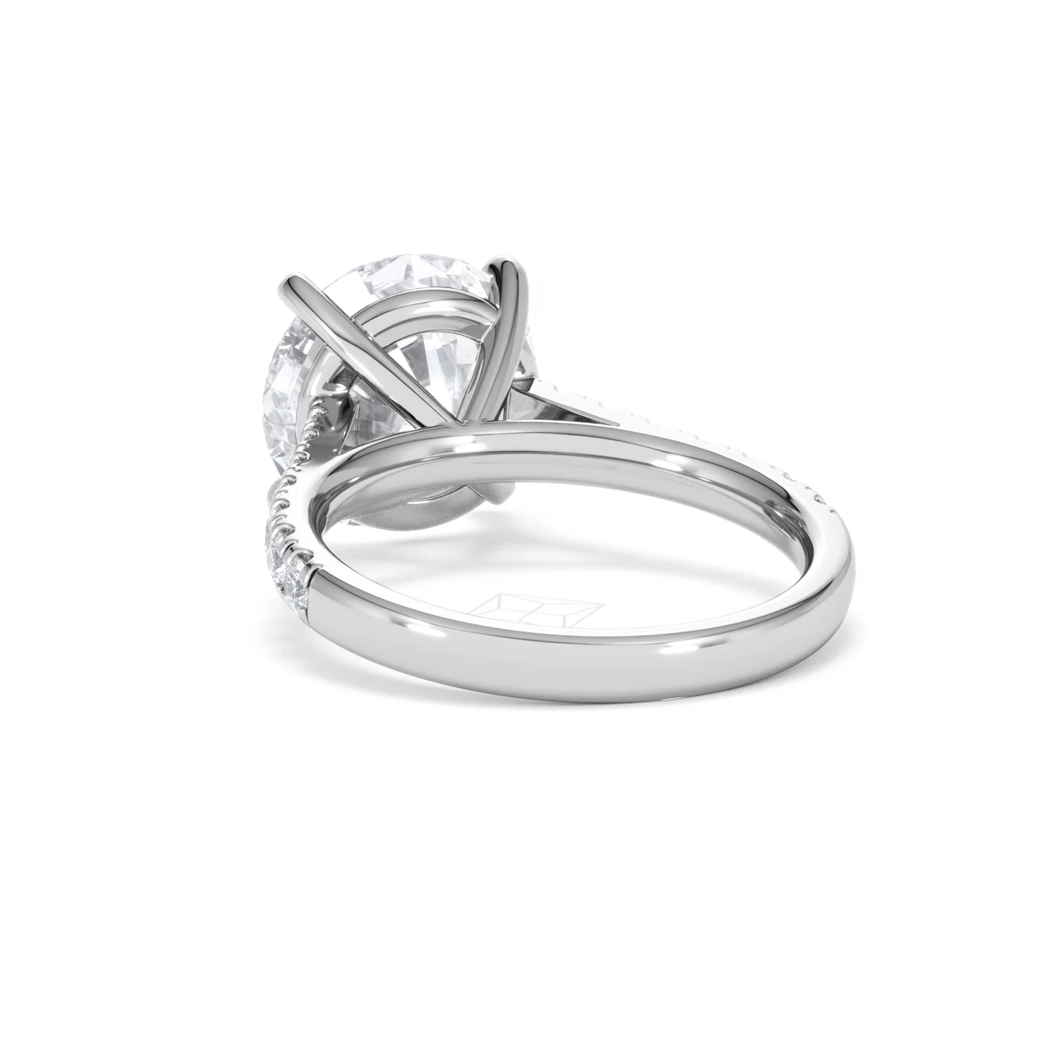 Natalia 5.65ct Lab Diamond Round Cut Engagement Ring in 18K White Gold G/VS1 - Image 54