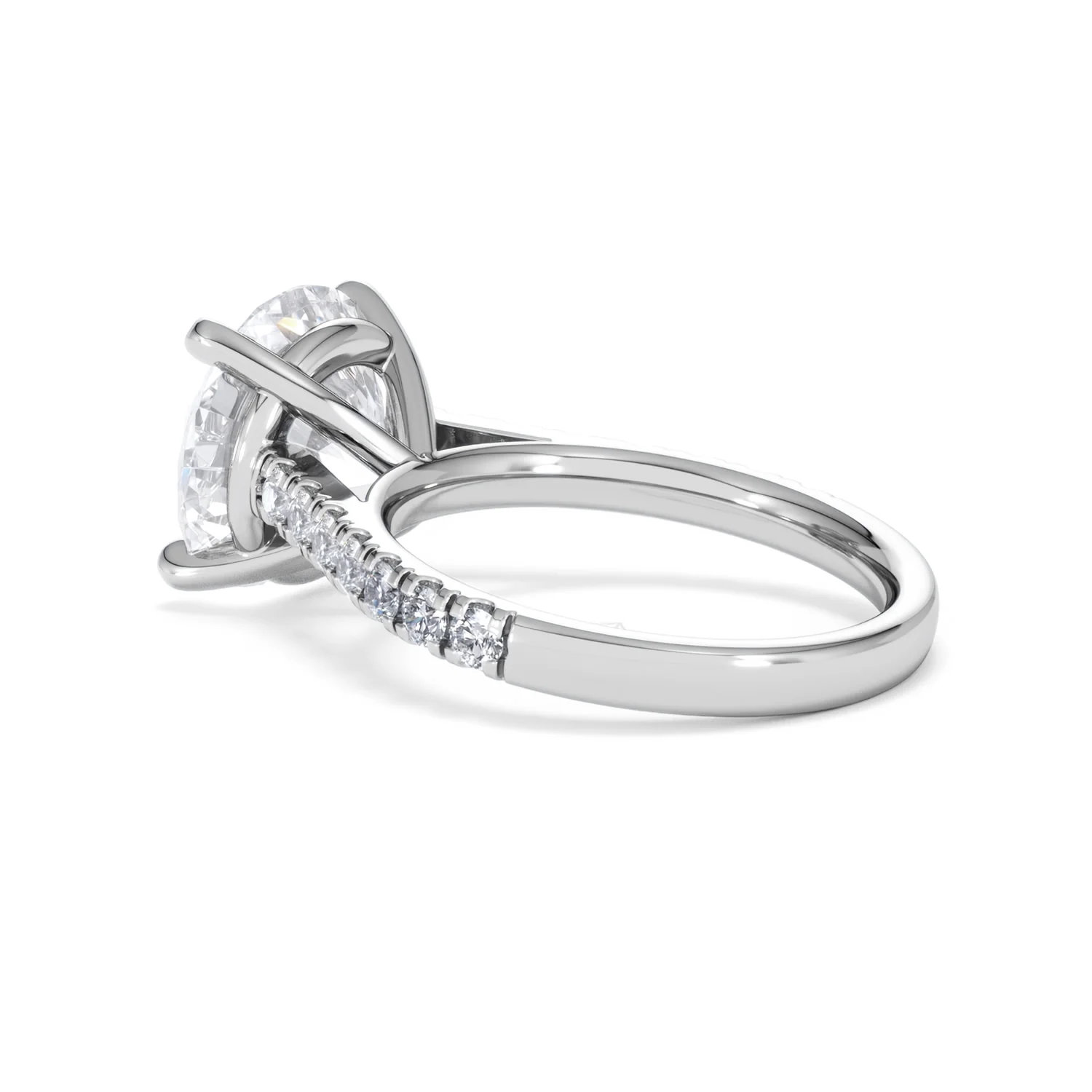 Natalia 5.65ct Lab Diamond Round Cut Engagement Ring in 18K White Gold G/VS1 - Image 61