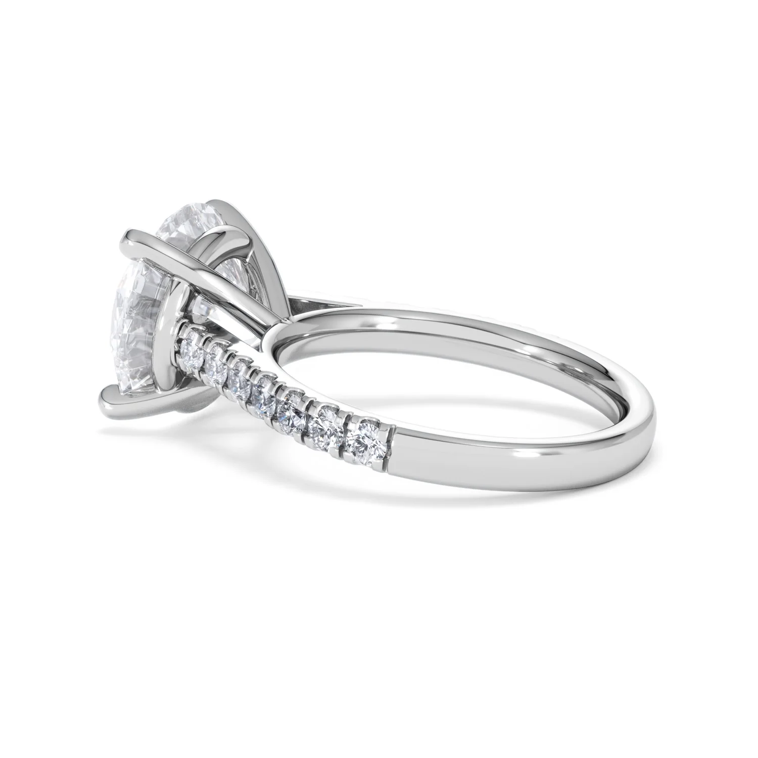Natalia 5.65ct Lab Diamond Round Cut Engagement Ring in 18K White Gold G/VS1 - Image 63