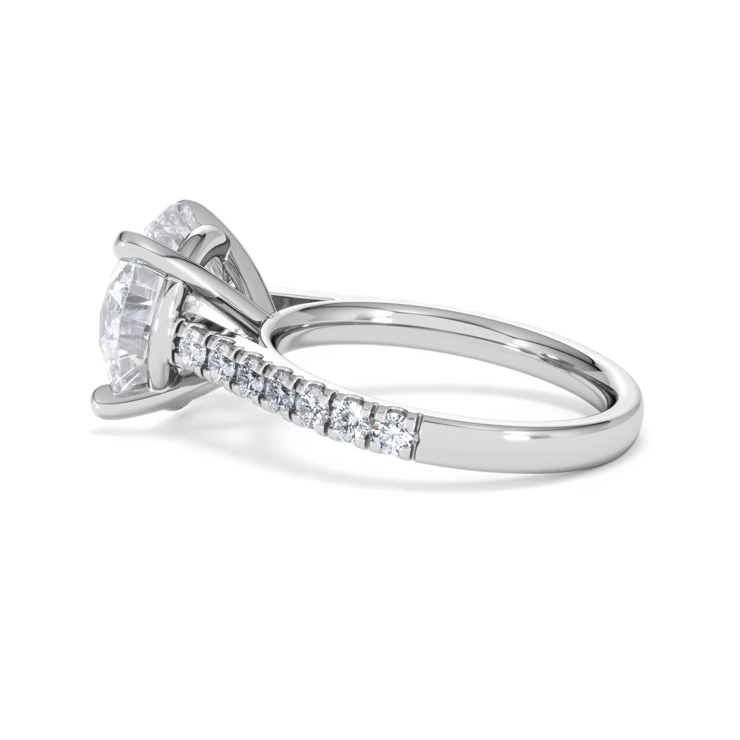 Natalia 5.65ct Lab Diamond Round Cut Engagement Ring in 18K White Gold G/VS1 - Image 65