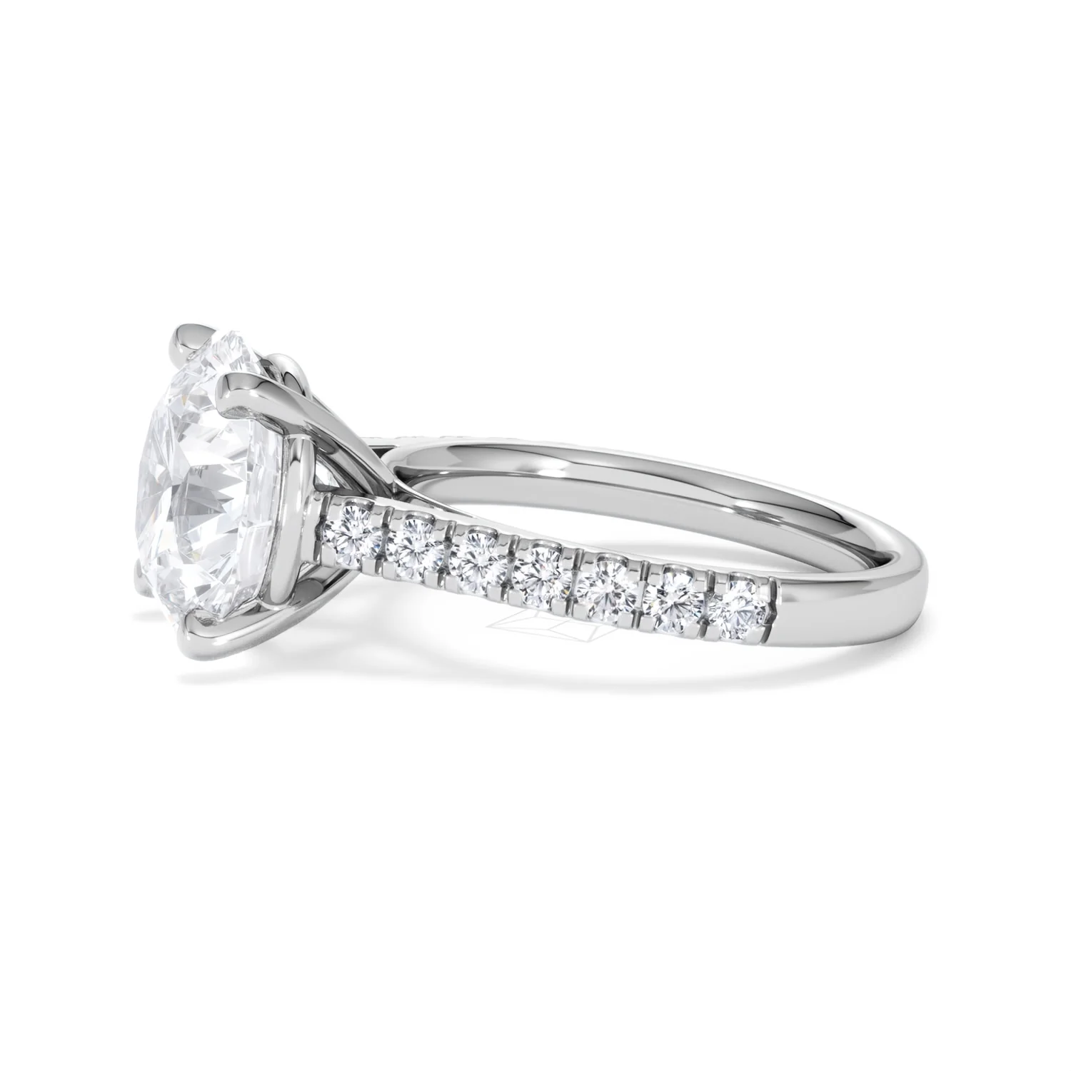 Natalia 5.65ct Lab Diamond Round Cut Engagement Ring in 18K White Gold G/VS1 - Image 72