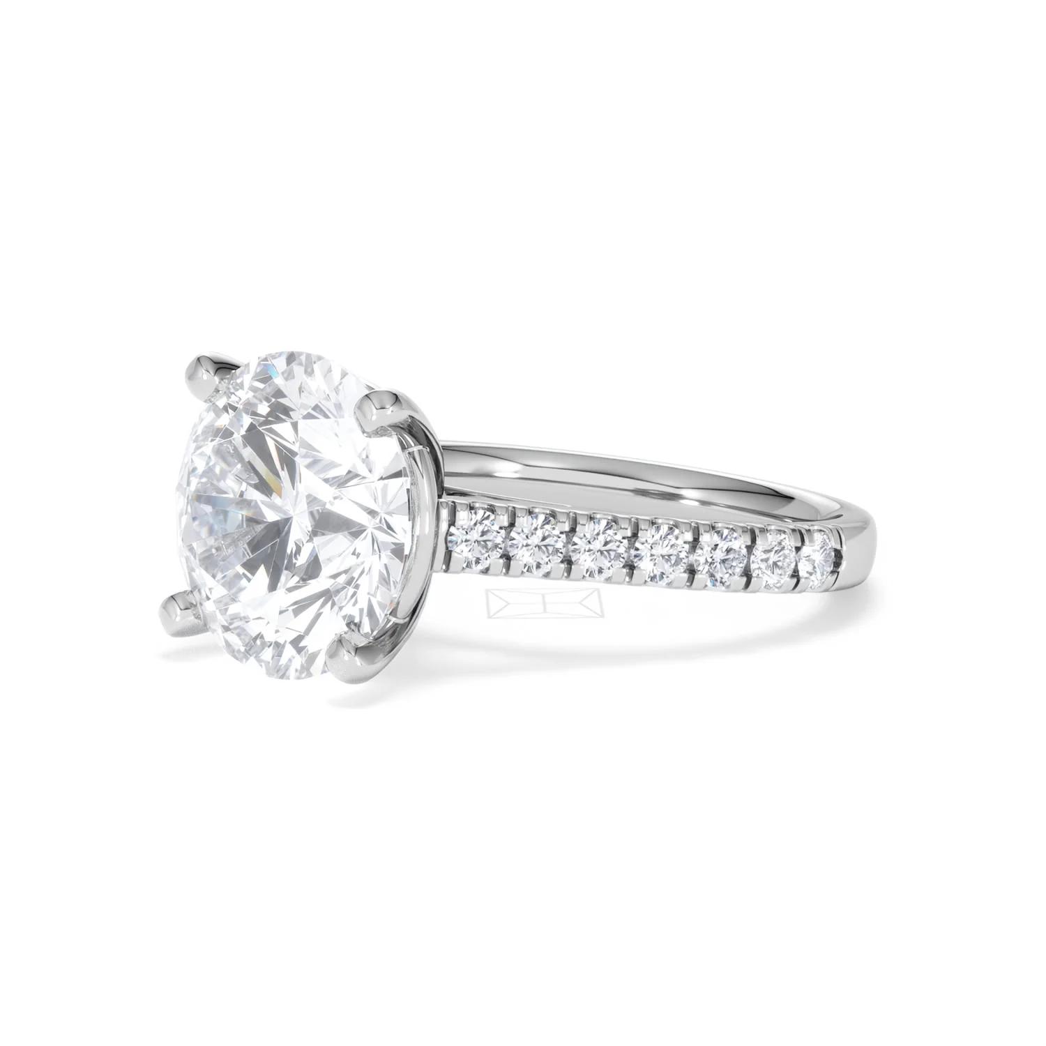 Natalia 5.65ct Lab Diamond Round Cut Engagement Ring in 18K White Gold G/VS1 - Image 79
