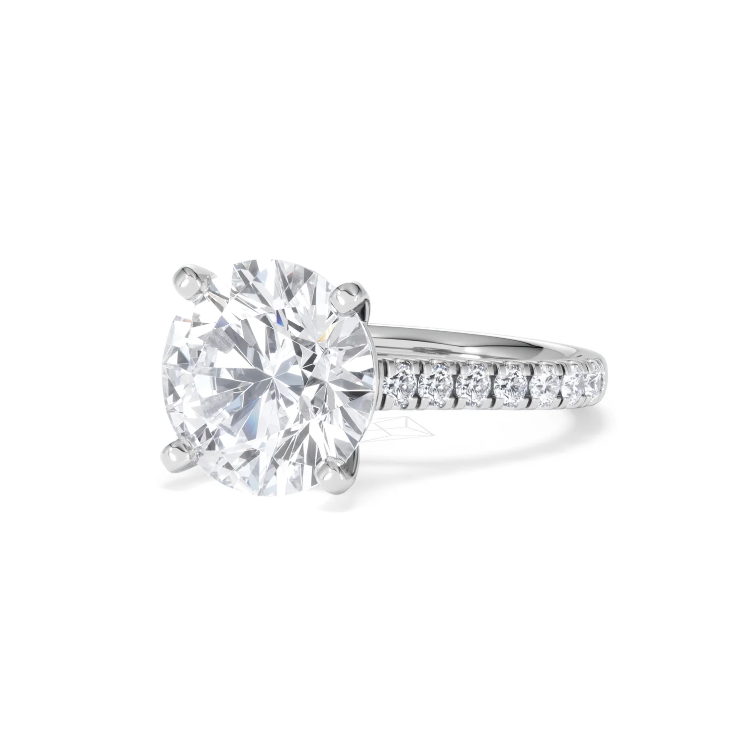 Natalia 5.65ct Lab Diamond Round Cut Engagement Ring in 18K White Gold G/VS1 - Image 83