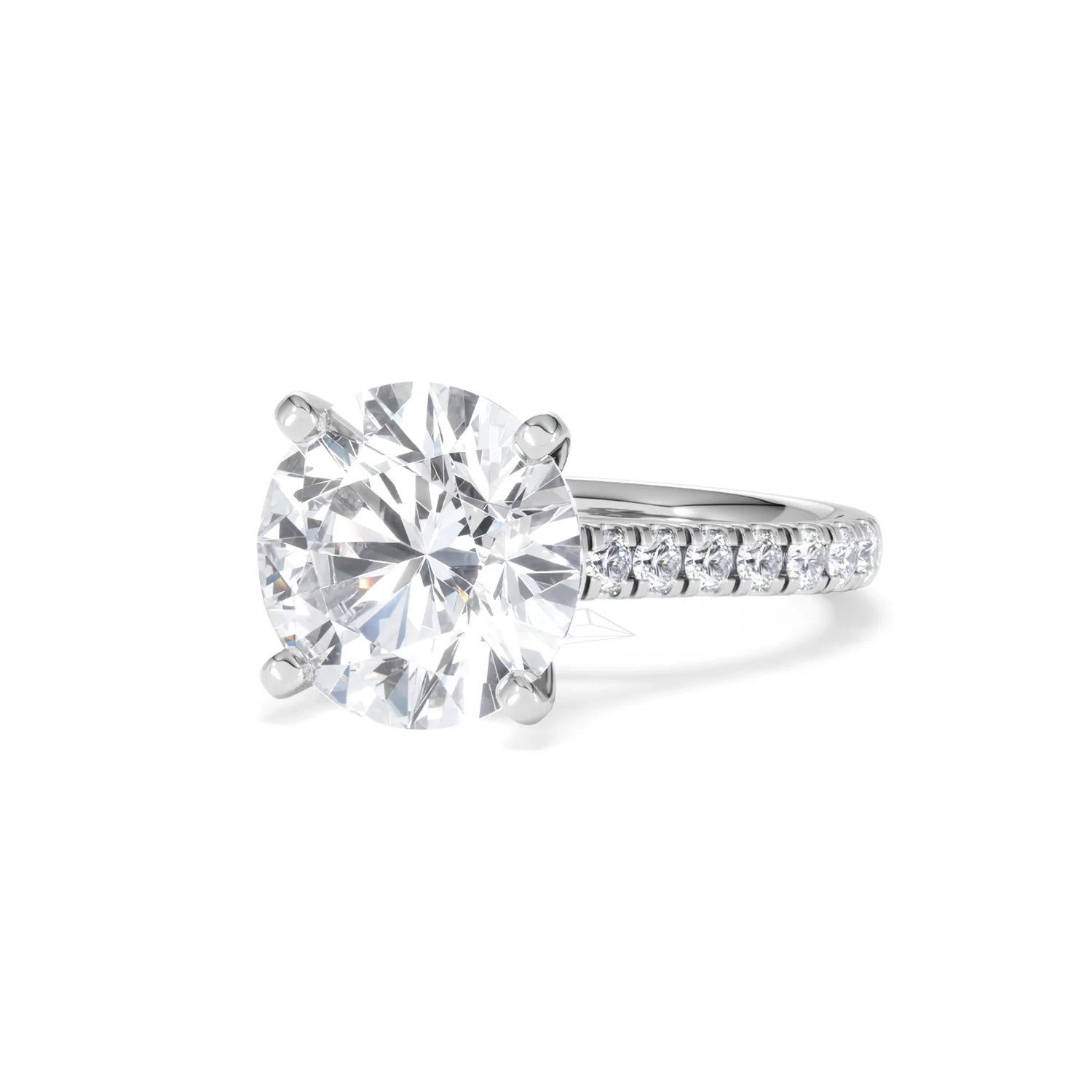 Natalia 5.65ct Lab Diamond Round Cut Engagement Ring in 18K White Gold G/VS1 - Image 84