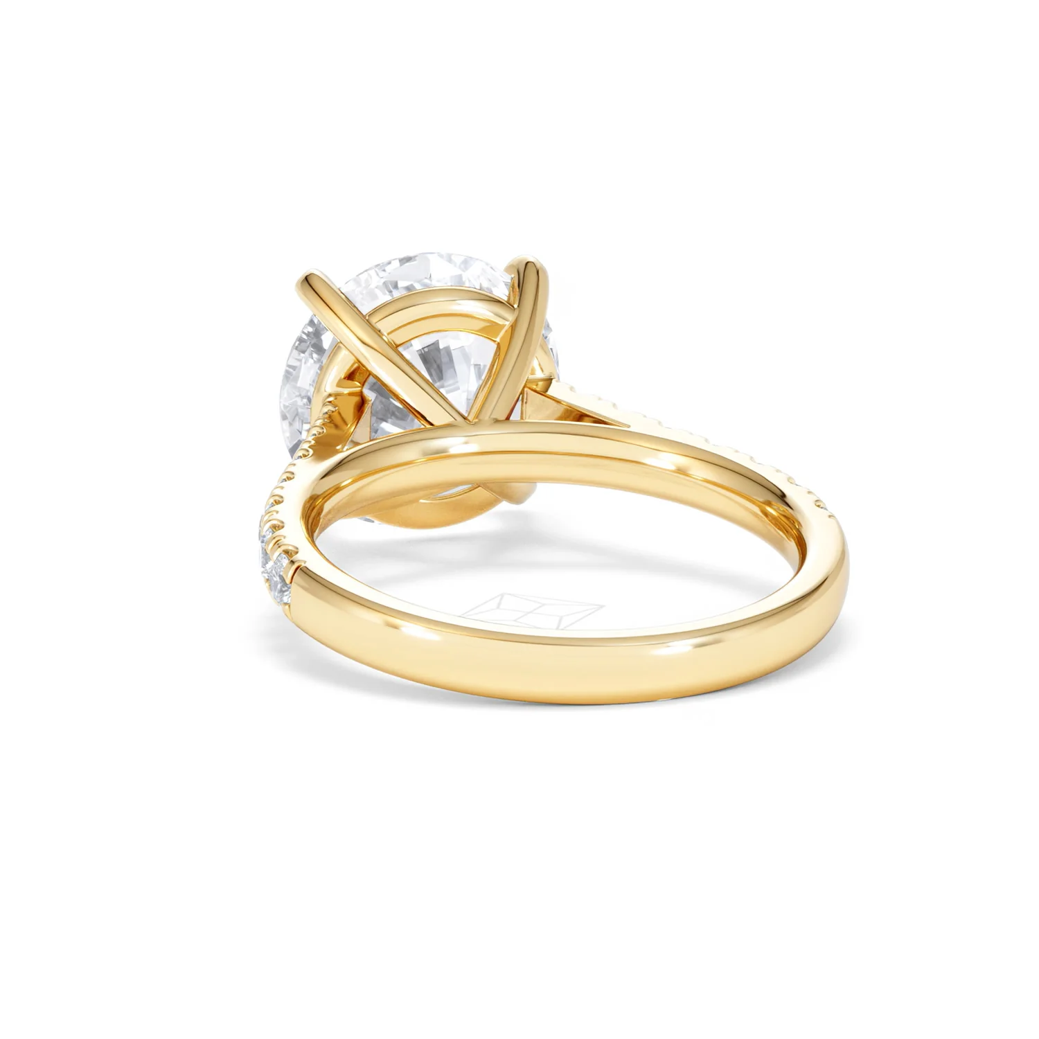 Natalia 5.65ct Lab Diamond Round Cut Engagement Ring in 18K Yellow Gold G/VS1 - Image 53