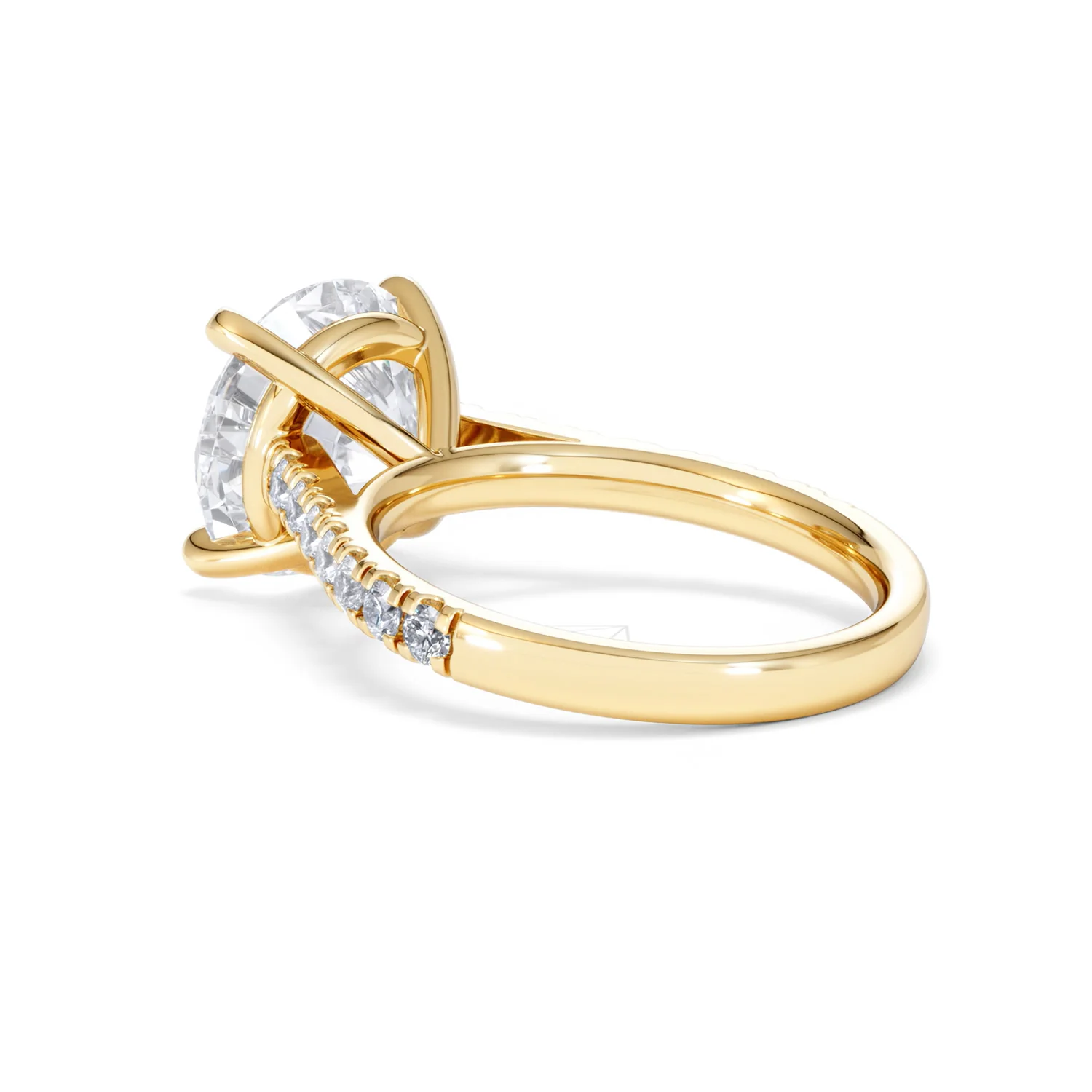 Natalia 5.65ct Lab Diamond Round Cut Engagement Ring in 18K Yellow Gold G/VS1 - Image 59