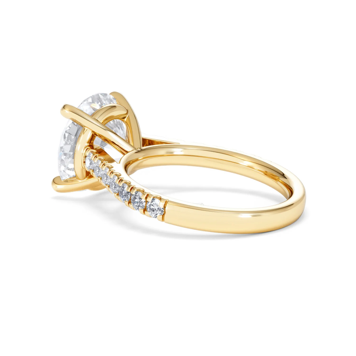 Natalia 5.65ct Lab Diamond Round Cut Engagement Ring in 18K Yellow Gold G/VS1 - Image 61