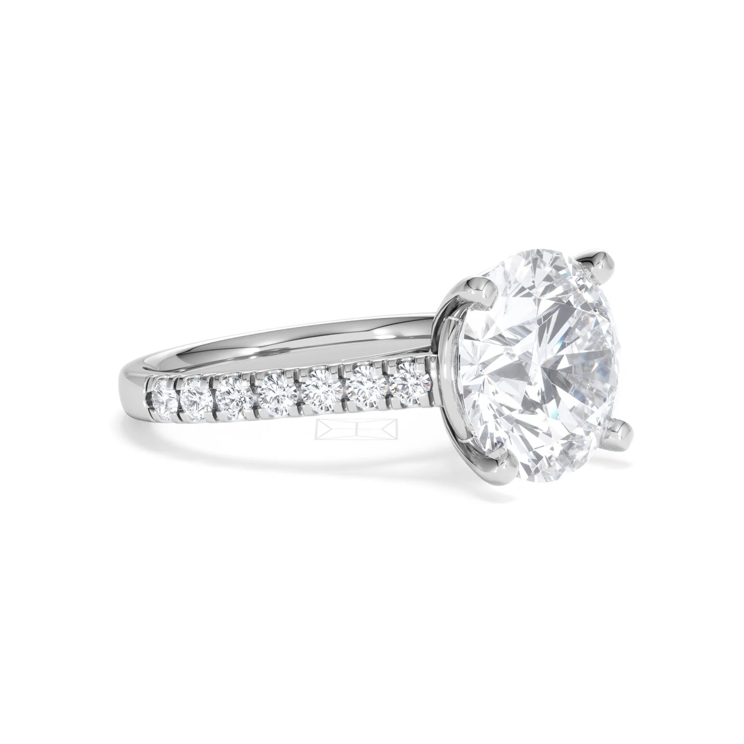 Natalia 5.65ct Lab Diamond Round Cut Engagement Ring in Platinum G/VS1 - Image 19