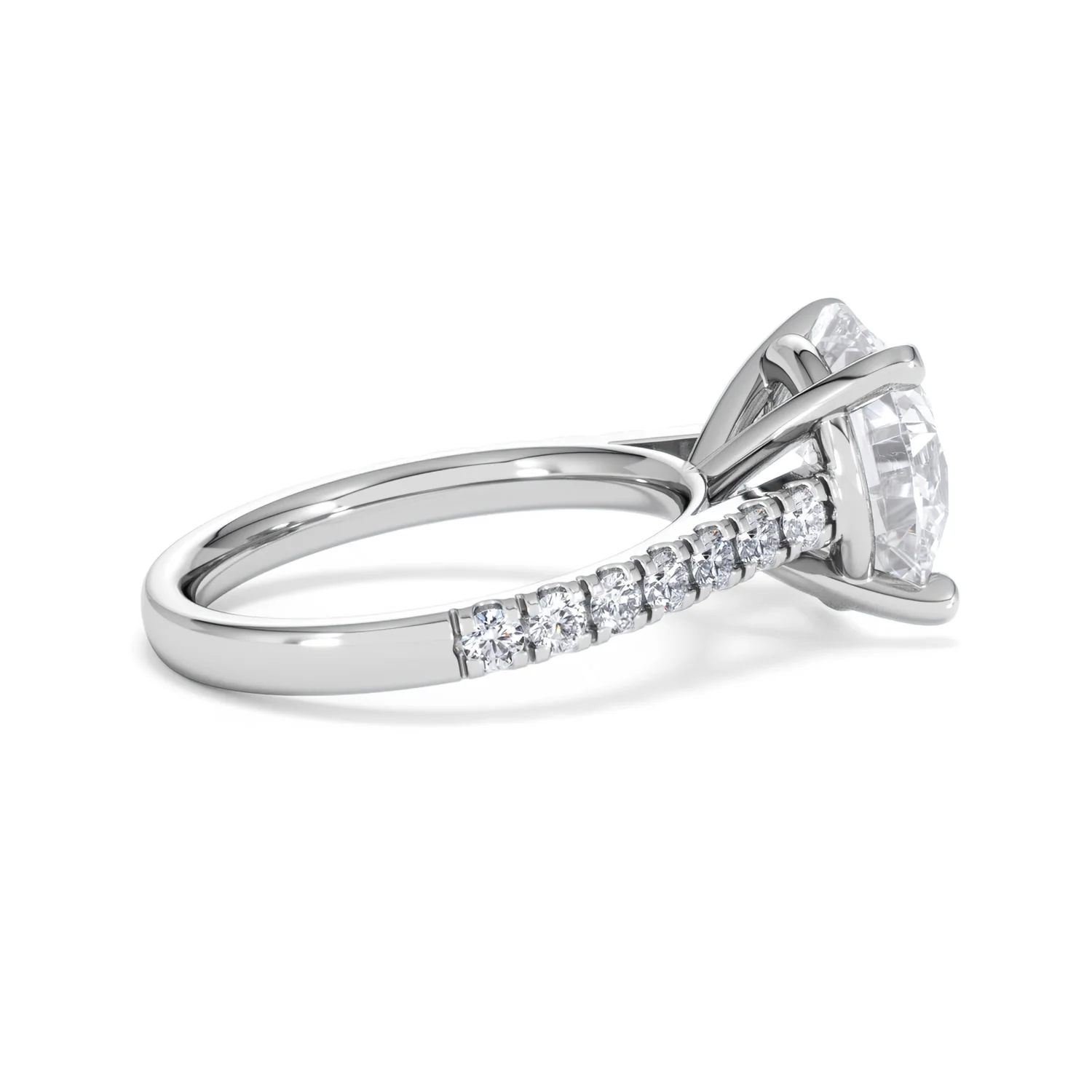 Natalia 5.65ct Lab Diamond Round Cut Engagement Ring in Platinum G/VS1 - Image 32